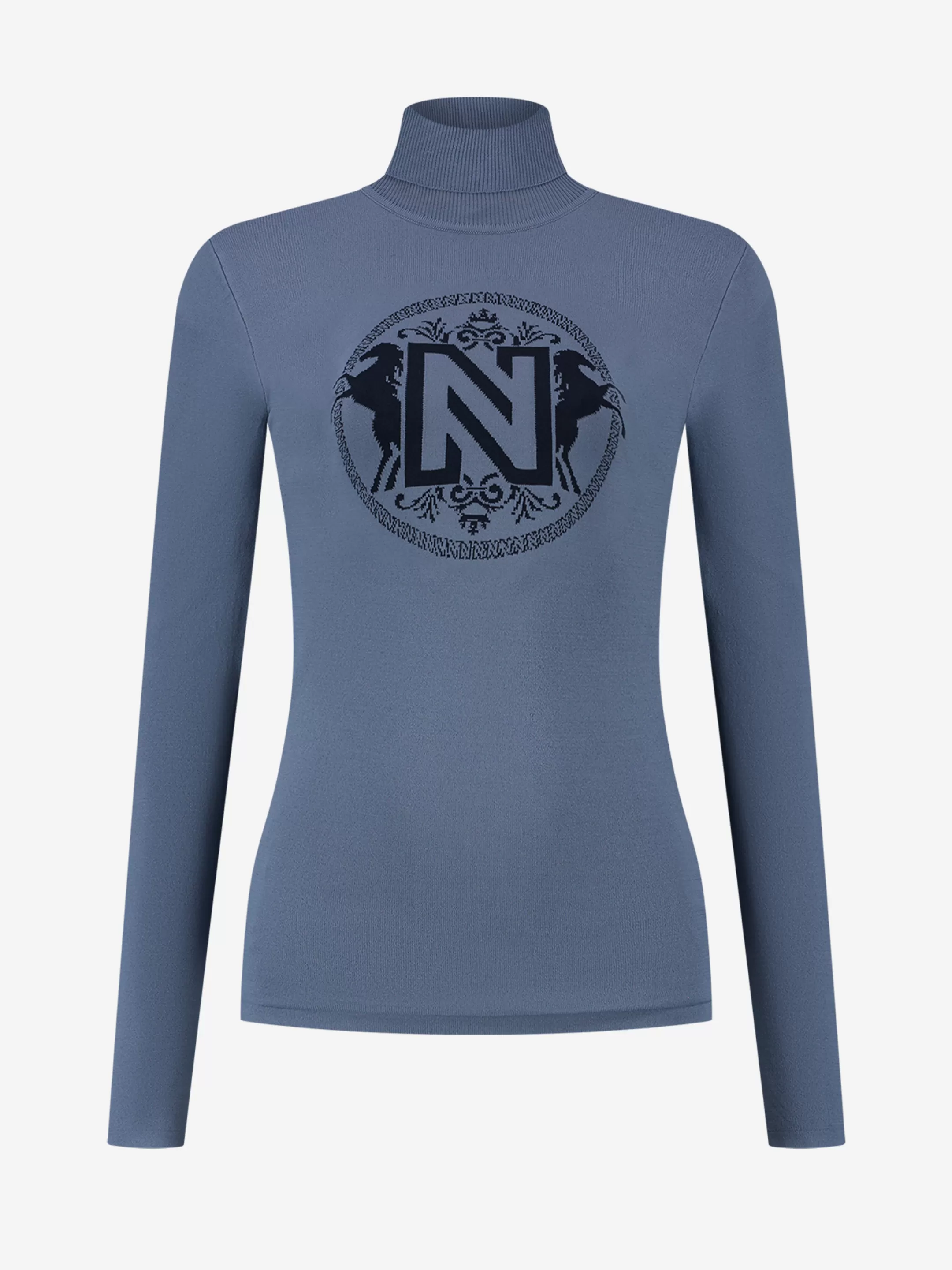 Best Sale NIKKIE Pullover with turtle neck Ice Blue