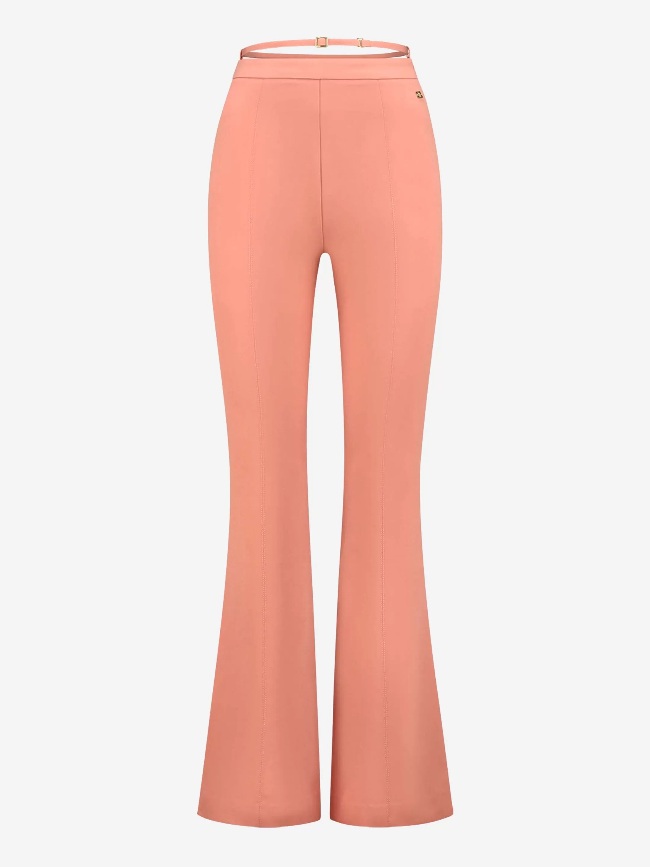 Best NIKKIE Regular rise Flare pants Desert Sand