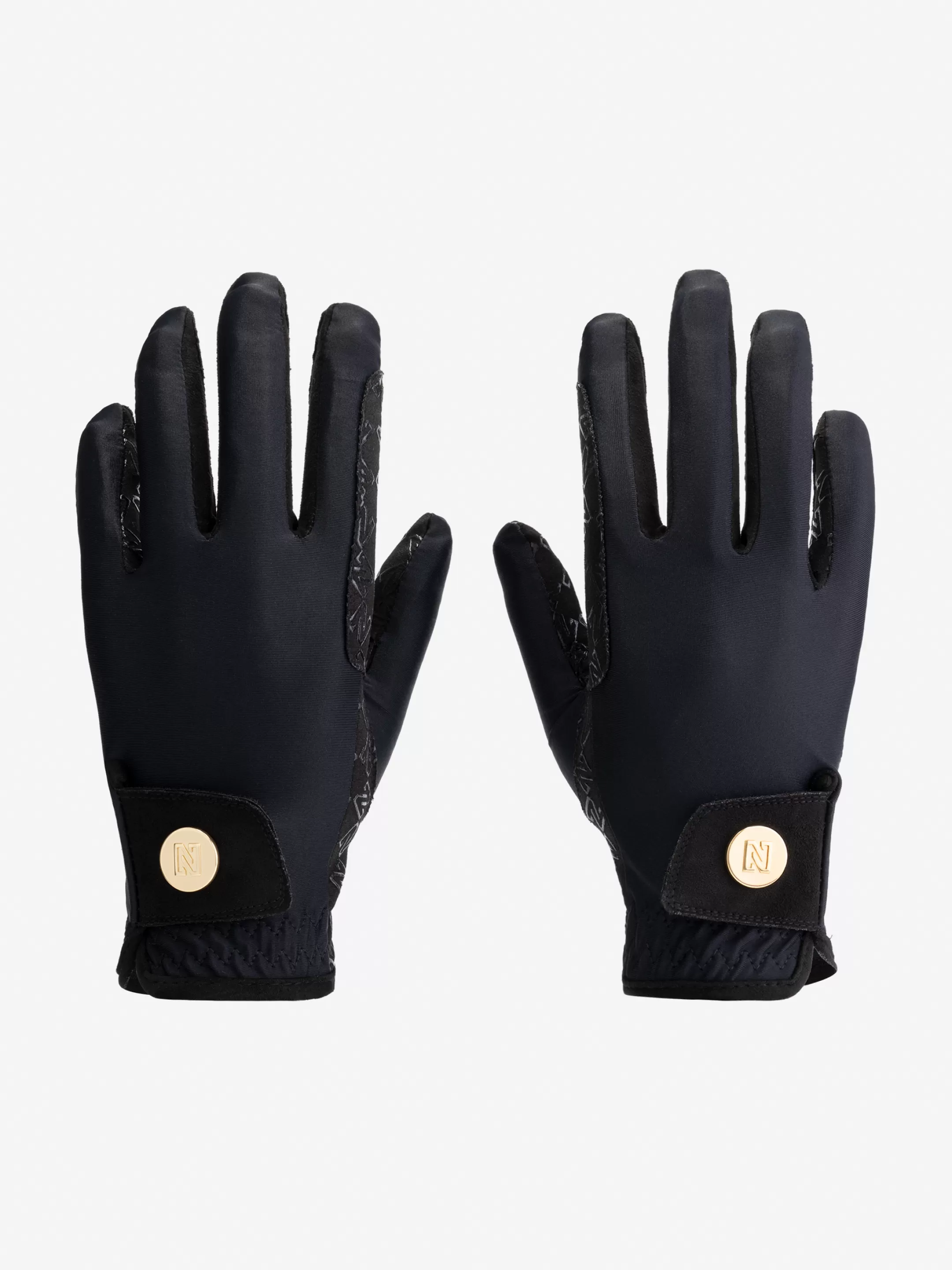 Cheap NIKKIE Riding gloves with N logo monogram Black