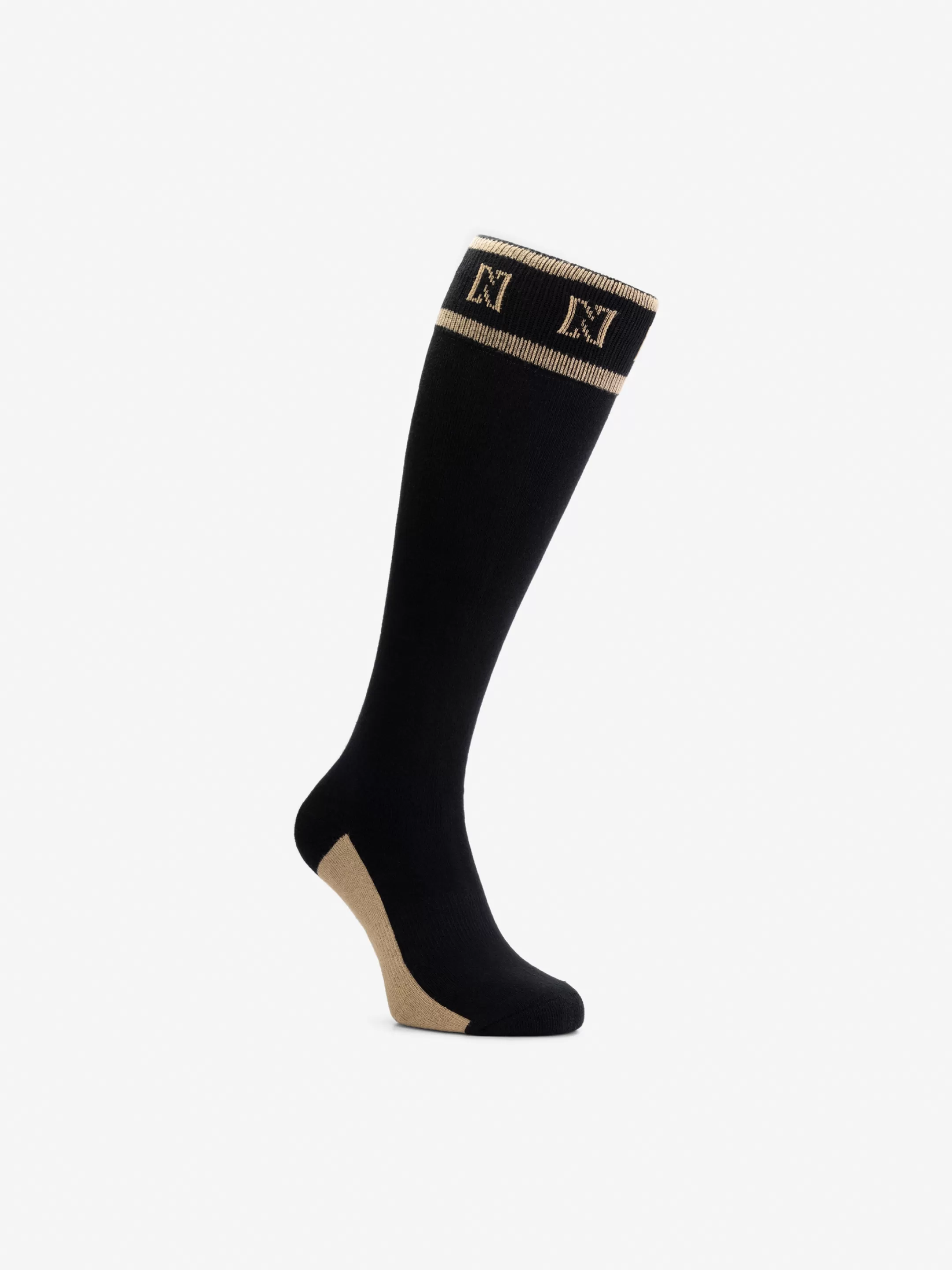 Discount NIKKIE Riding socks with N logo Black