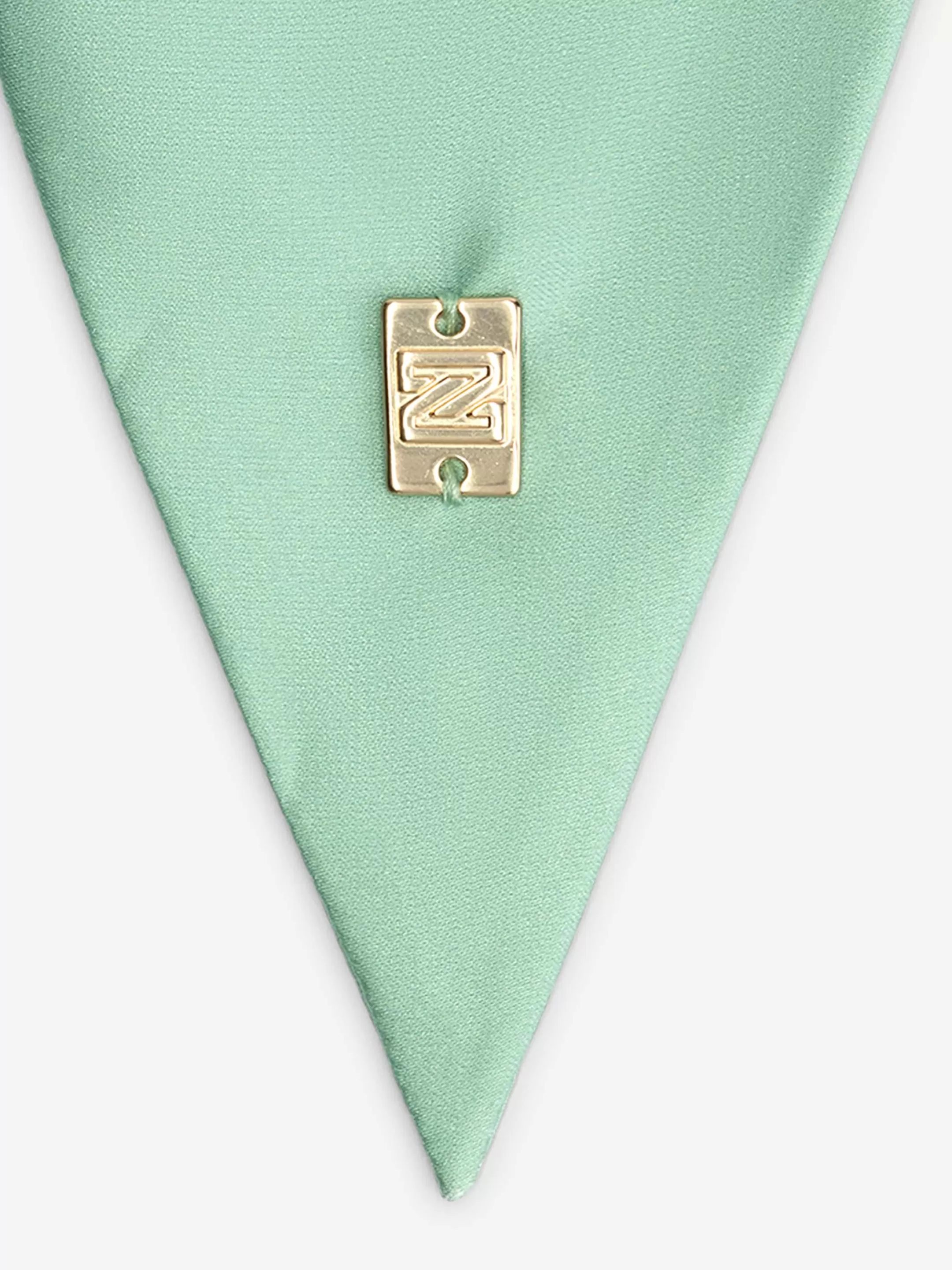 Outlet NIKKIE Satin look ketting with N logo Mint