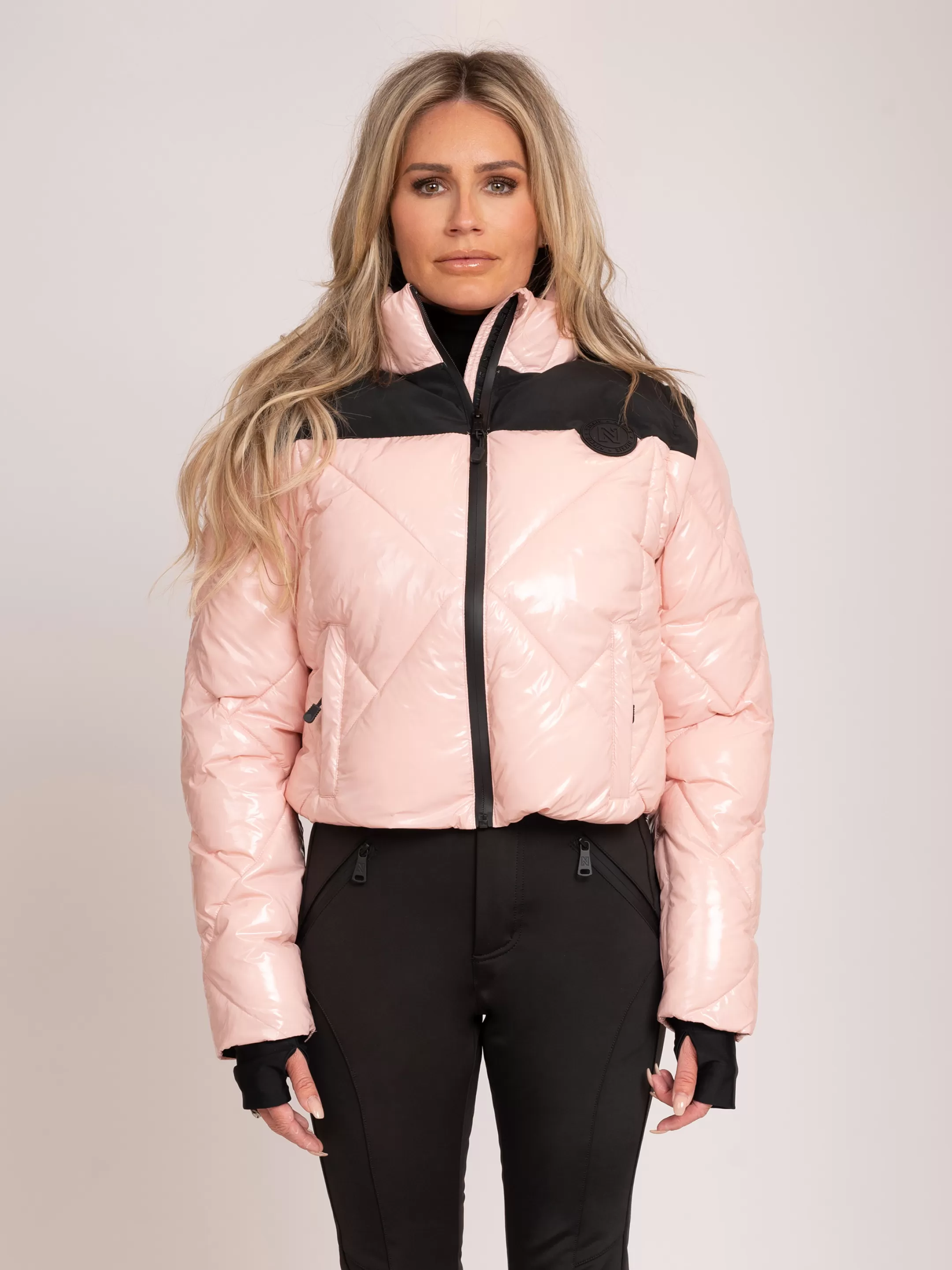 Flash Sale NIKKIE Shiny ski jacket Silver Pink