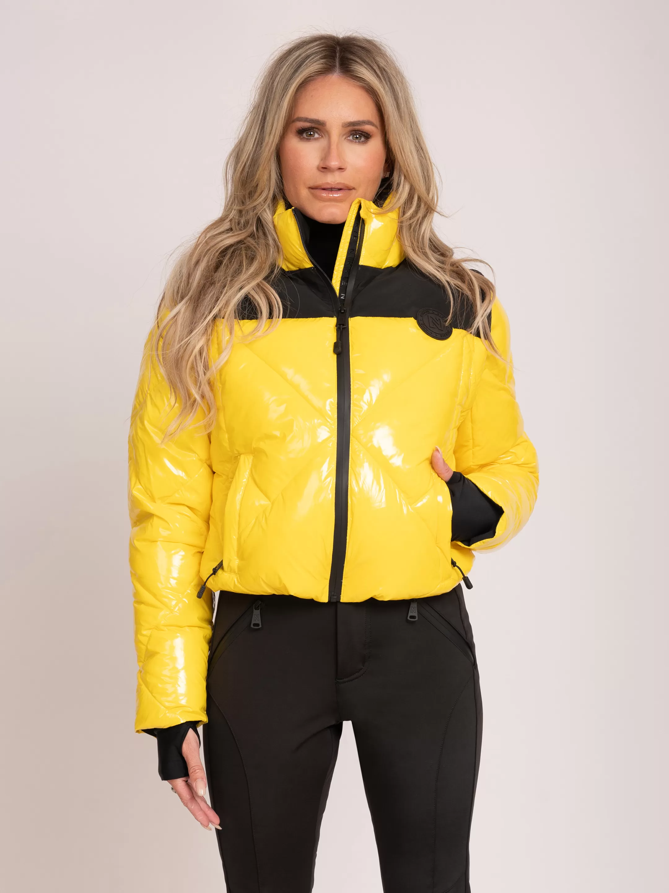 Best Sale NIKKIE Shiny ski jacket Vibrant Yellow