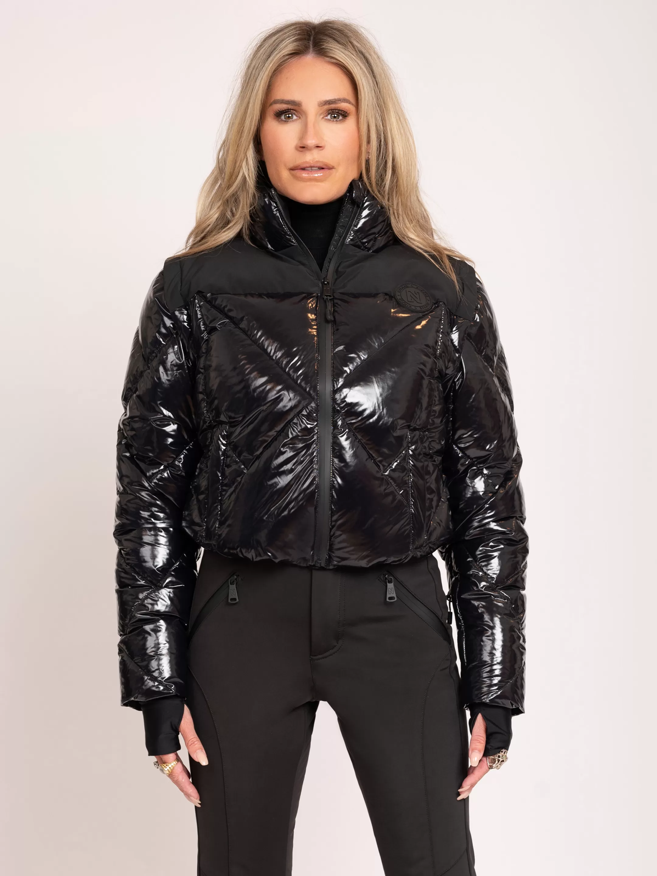 Sale NIKKIE Shiny ski jacket Black