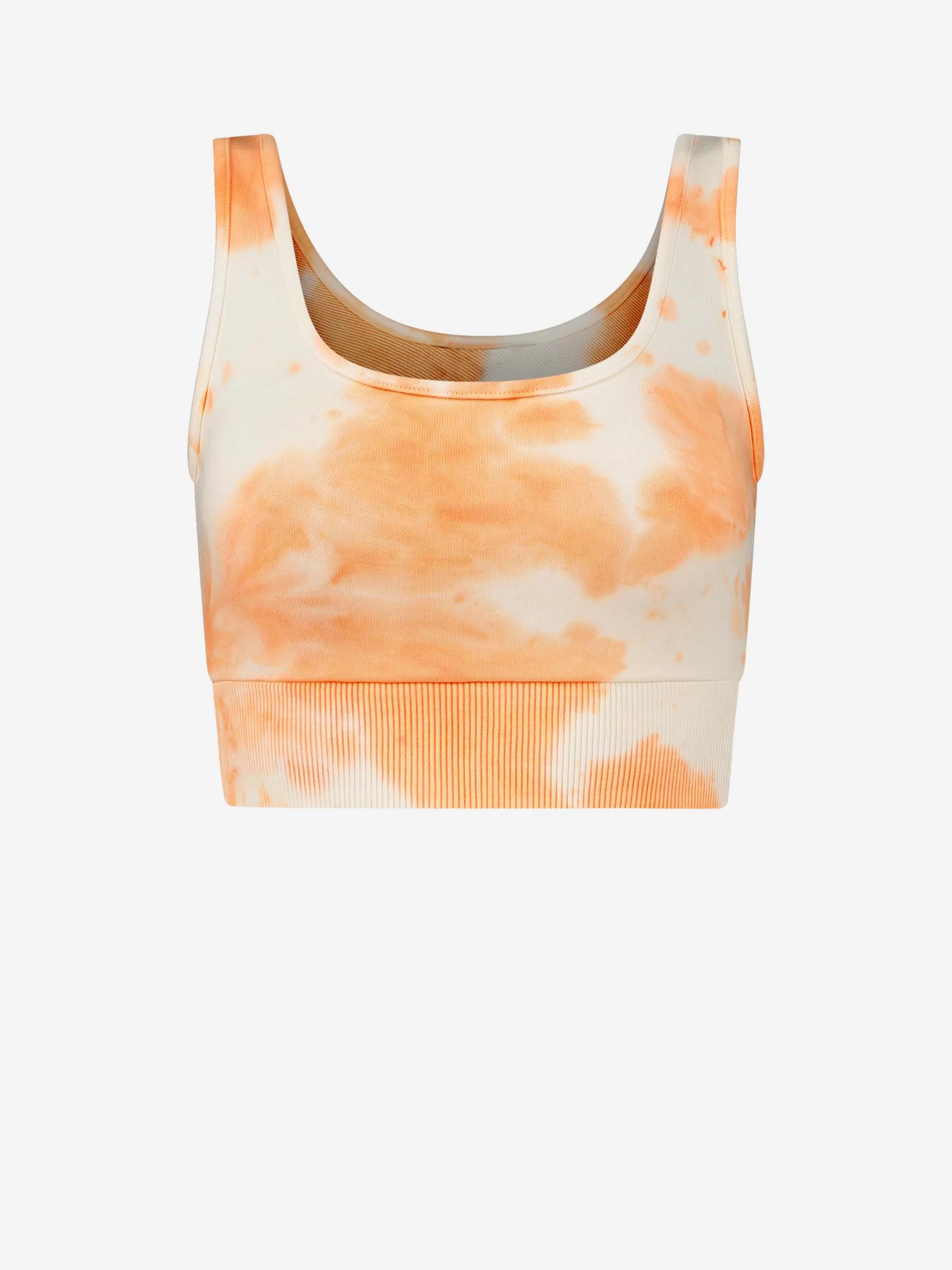 Clearance NIKKIE Short fitted top with tie dye print Paprika/Star White