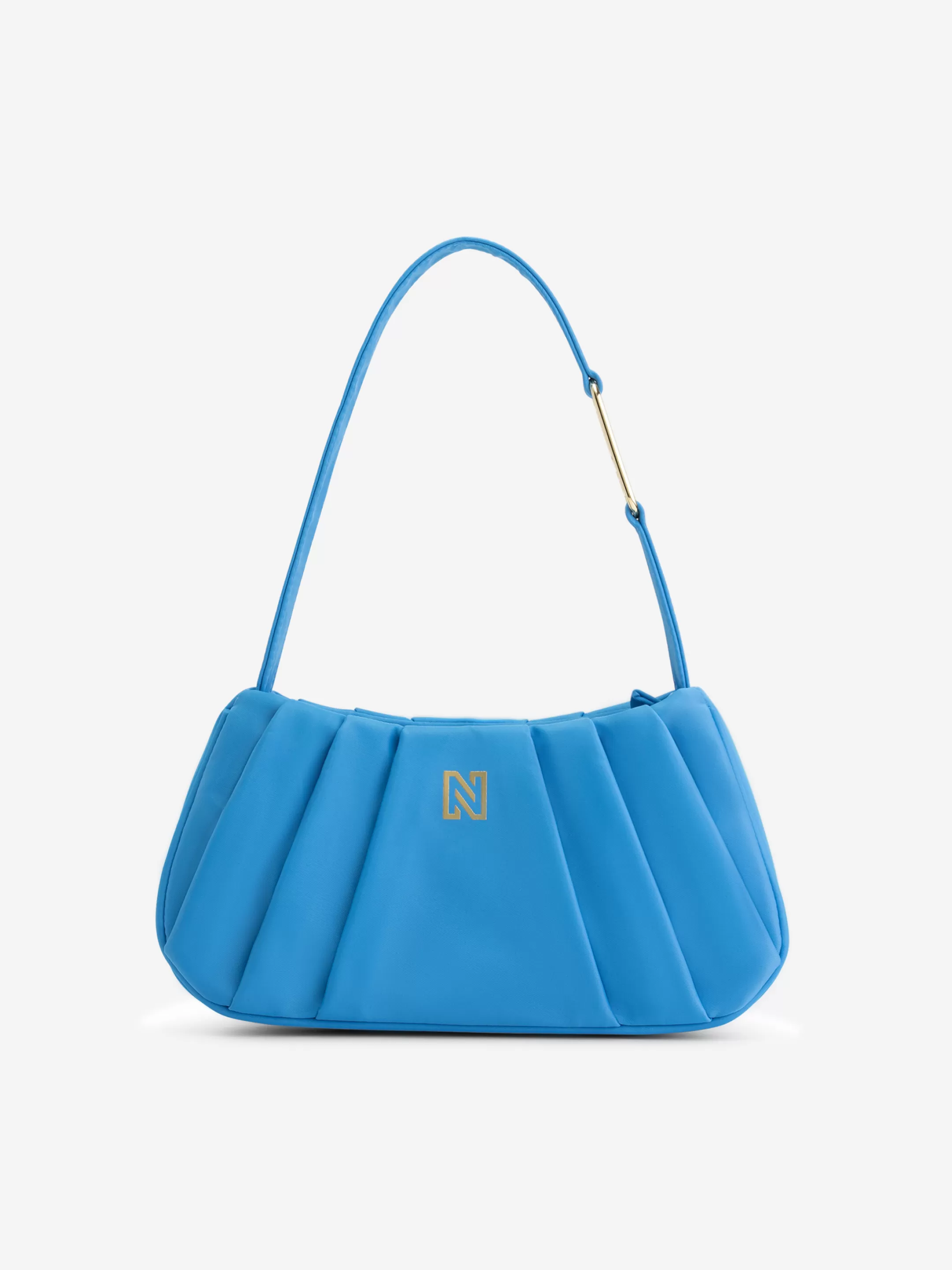 Shop NIKKIE Shoulderbag with N logo plate Dresden Blue