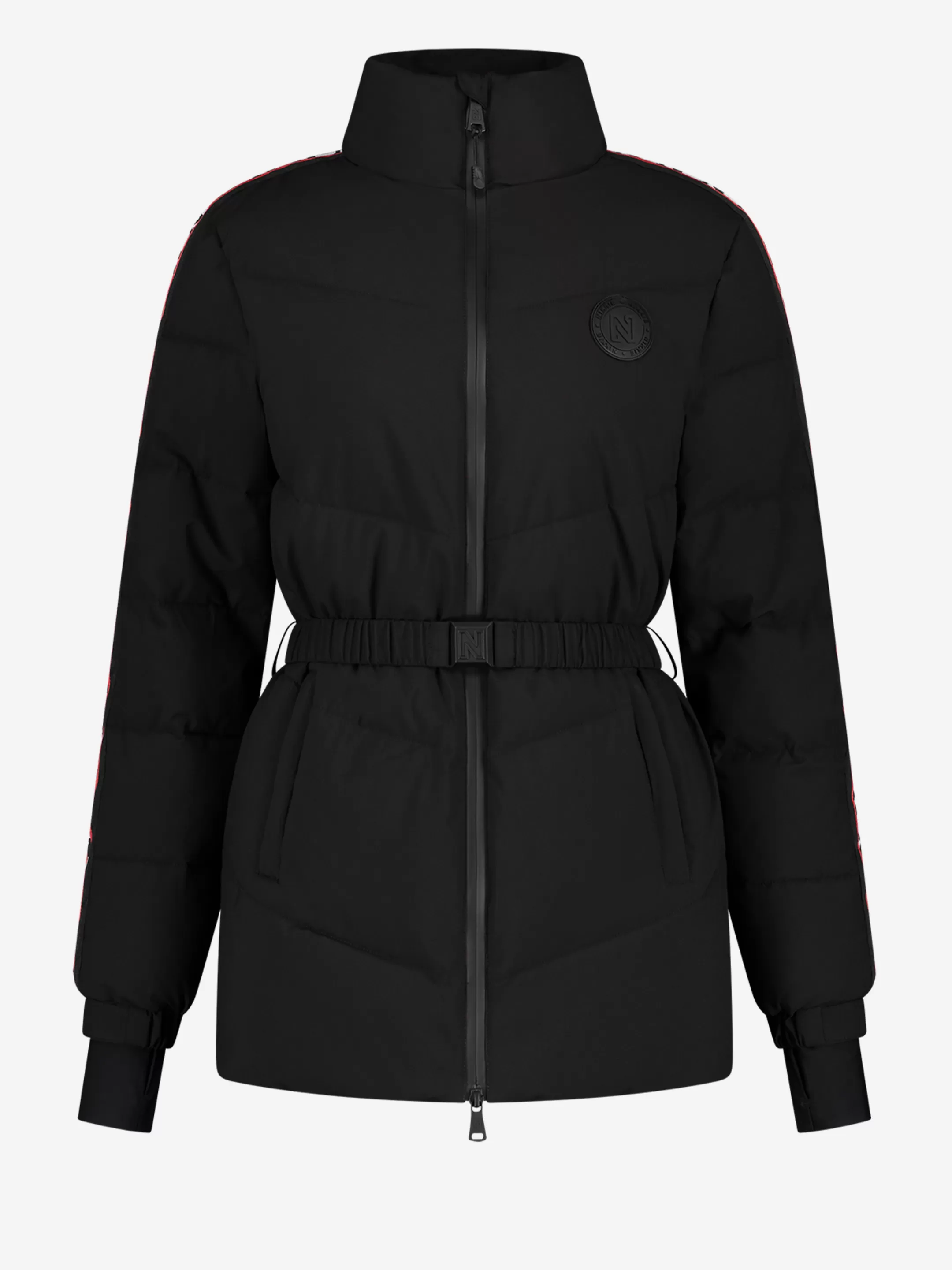 Best Sale NIKKIE Ski jacket with N logo trim Black