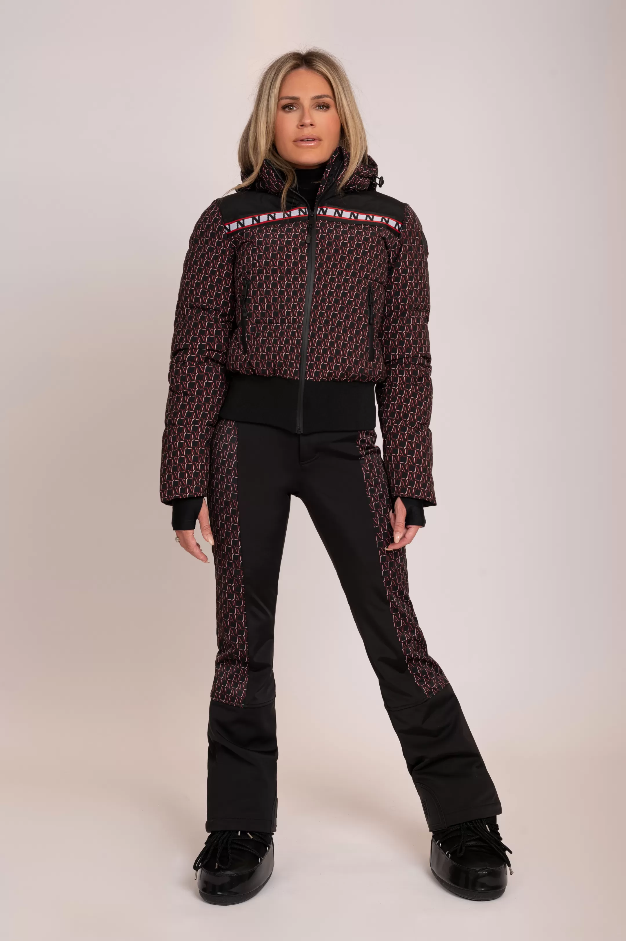 Flash Sale NIKKIE Ski pants with N monogram details Black