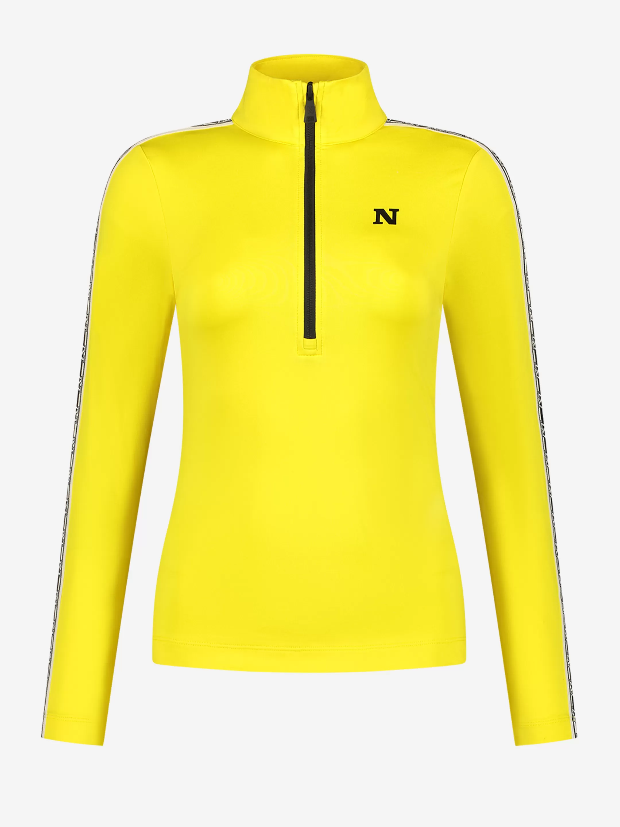 Hot NIKKIE Ski pully with logo trim Vibrant Yellow