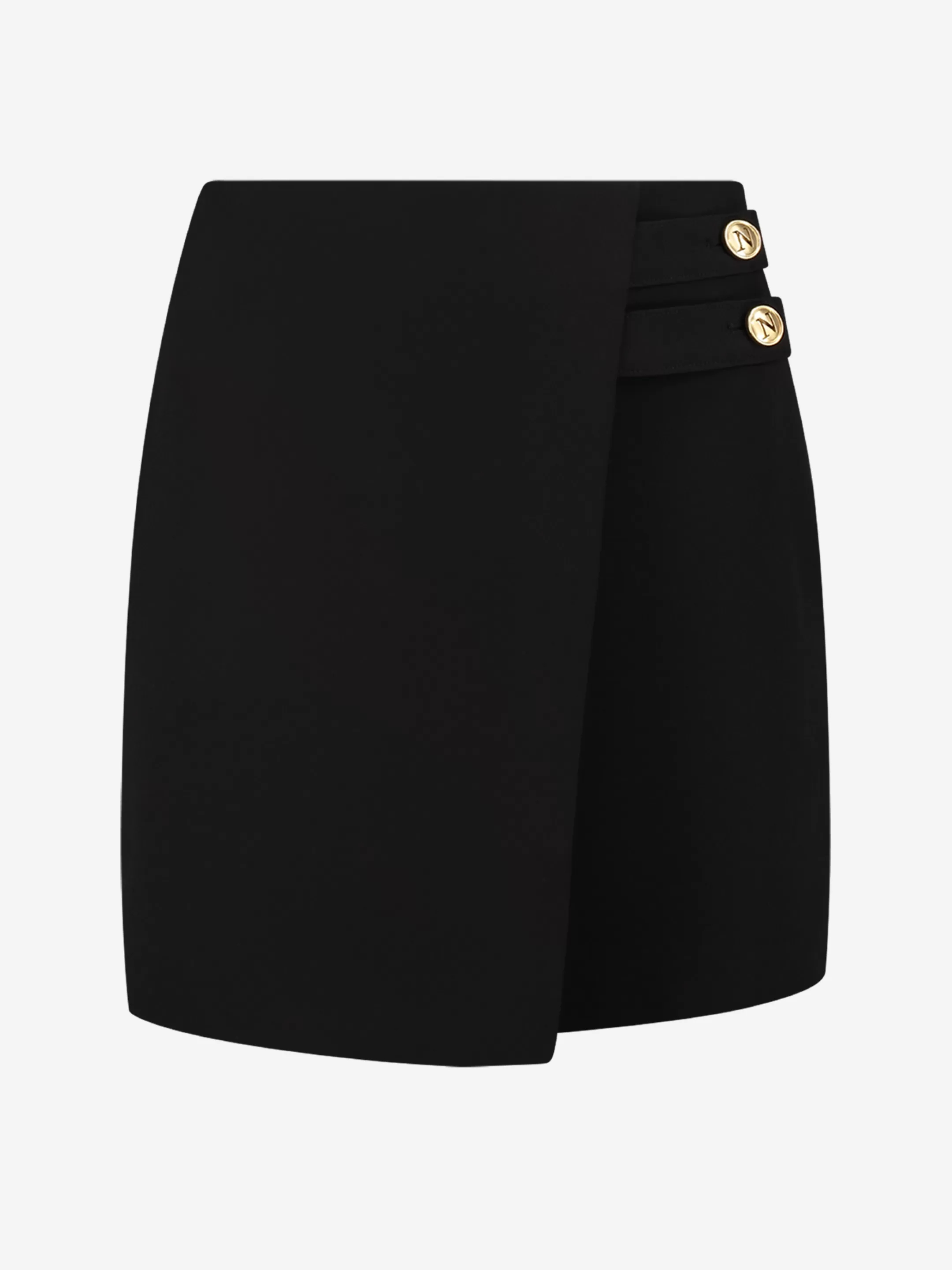 Cheap NIKKIE Skirt with N buckle Black