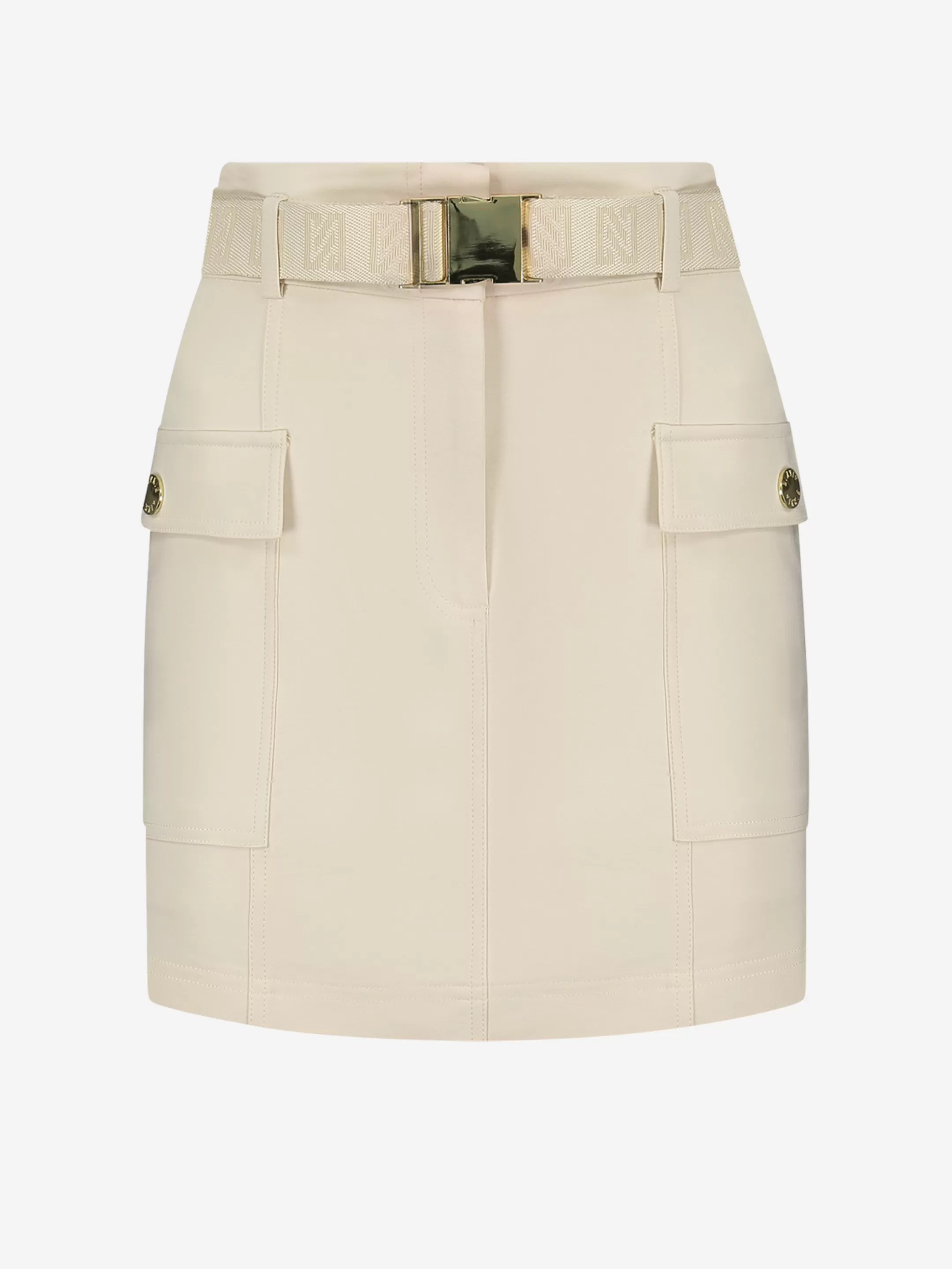 Cheap NIKKIE Skirt with pockets and belt Almond