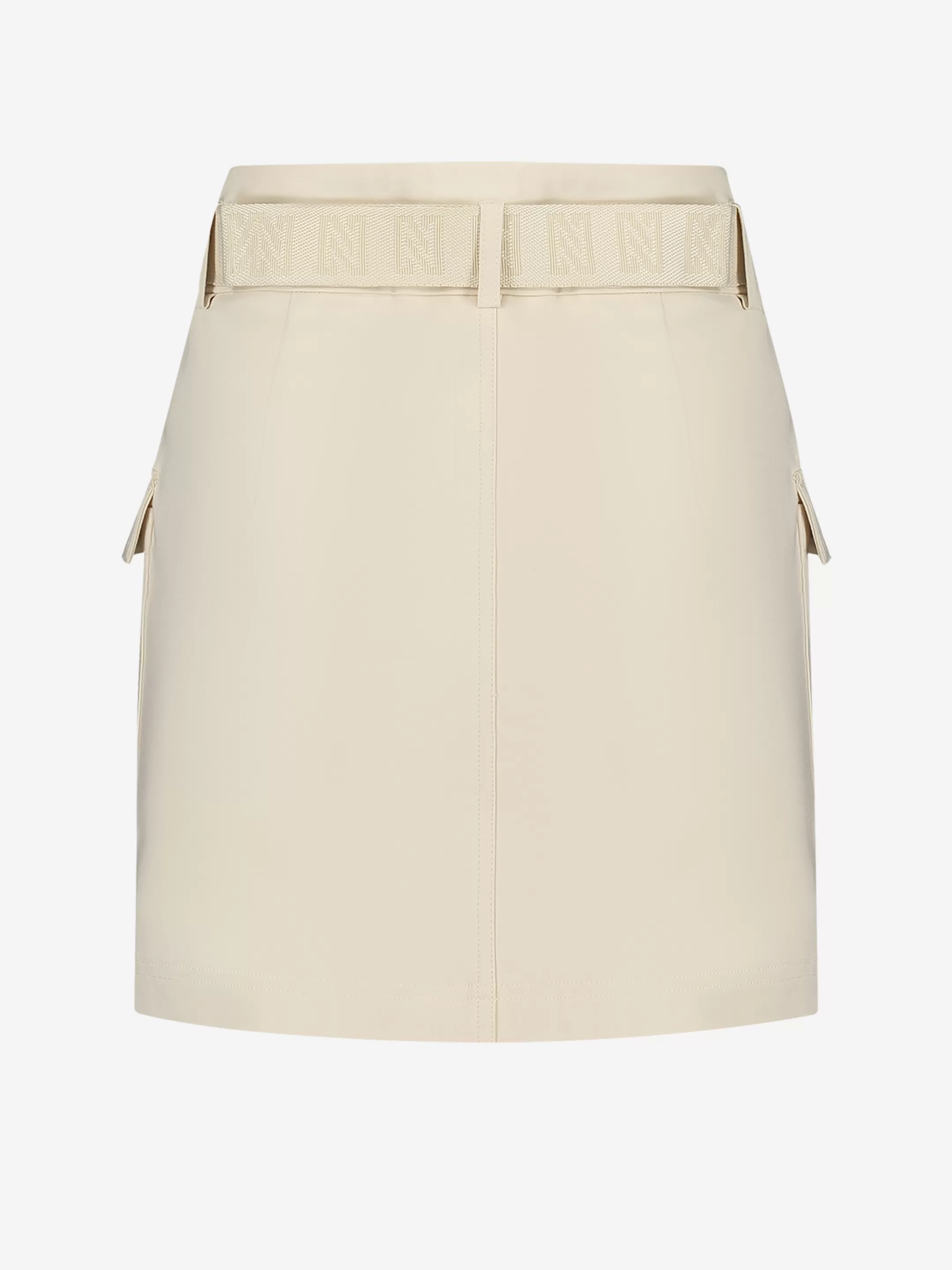 Cheap NIKKIE Skirt with pockets and belt Almond