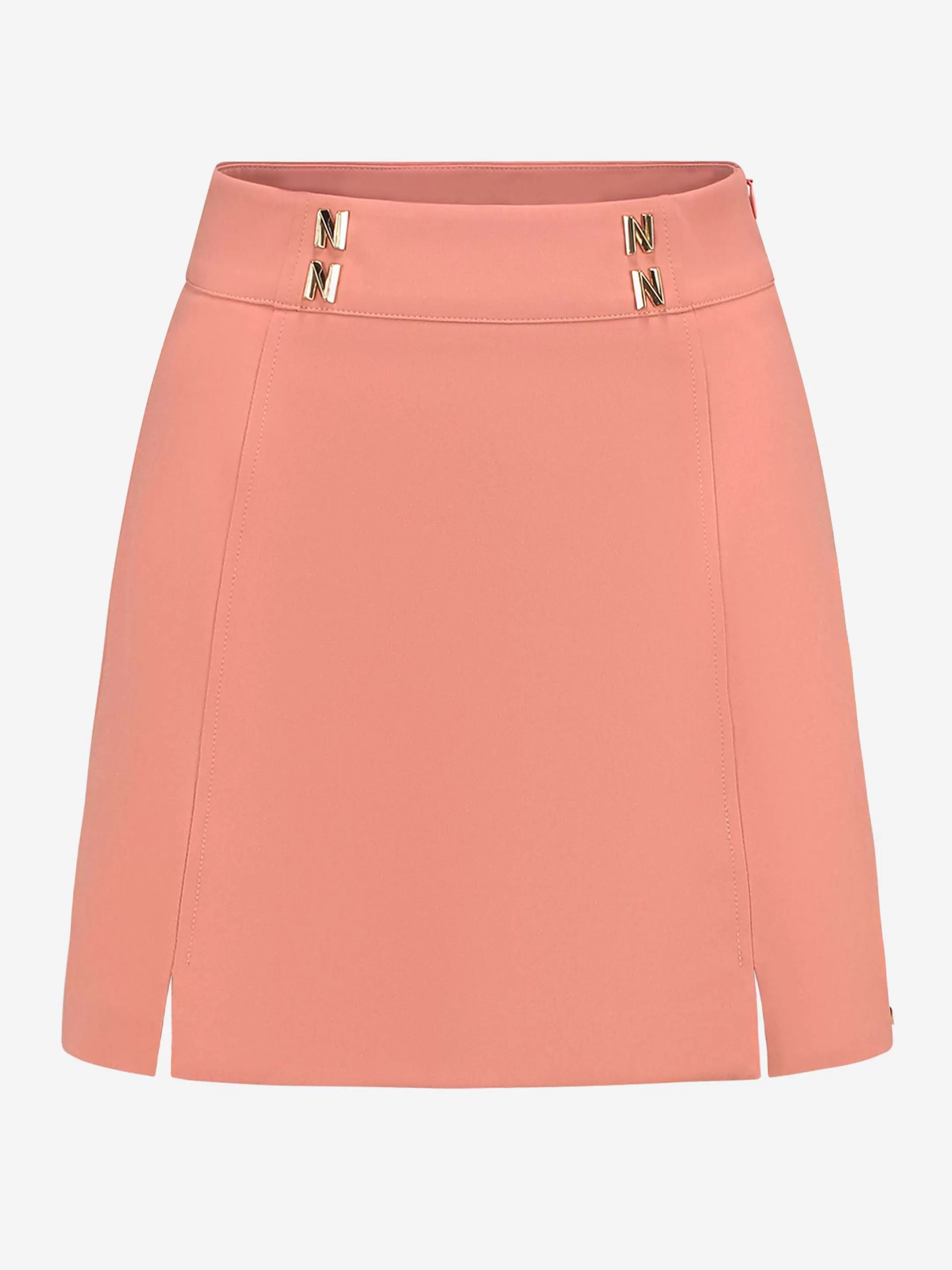 Best Sale NIKKIE Skirt with slits and zipper Desert Sand