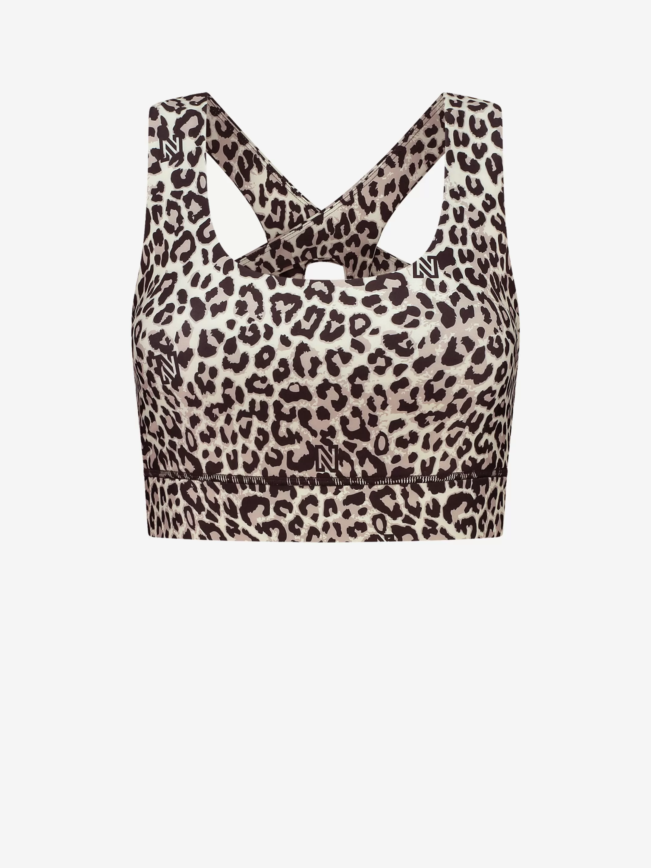 Outlet NIKKIE Sport top with animal print Black