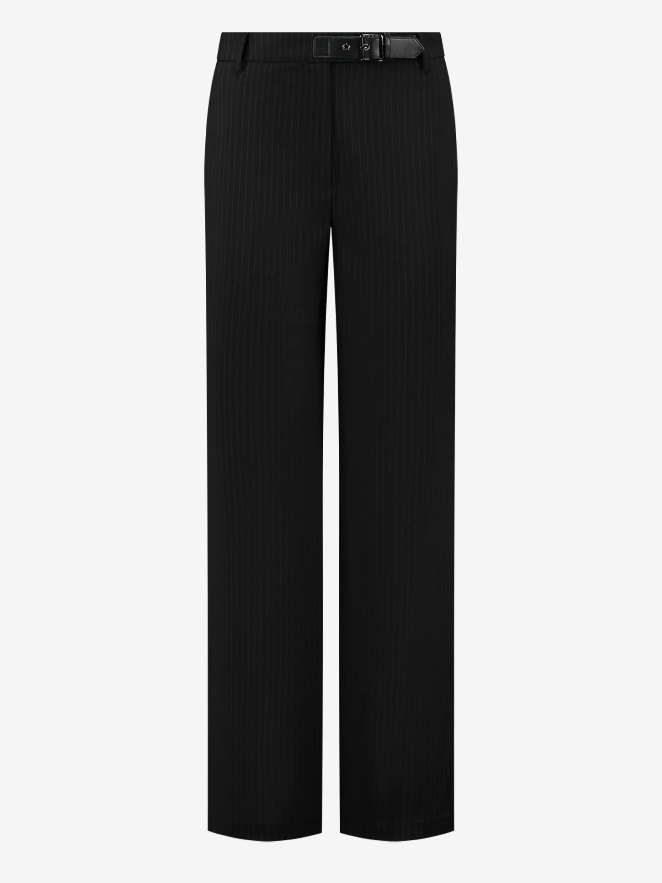 Cheap NIKKIE Straight striped pants with Mid rise Black