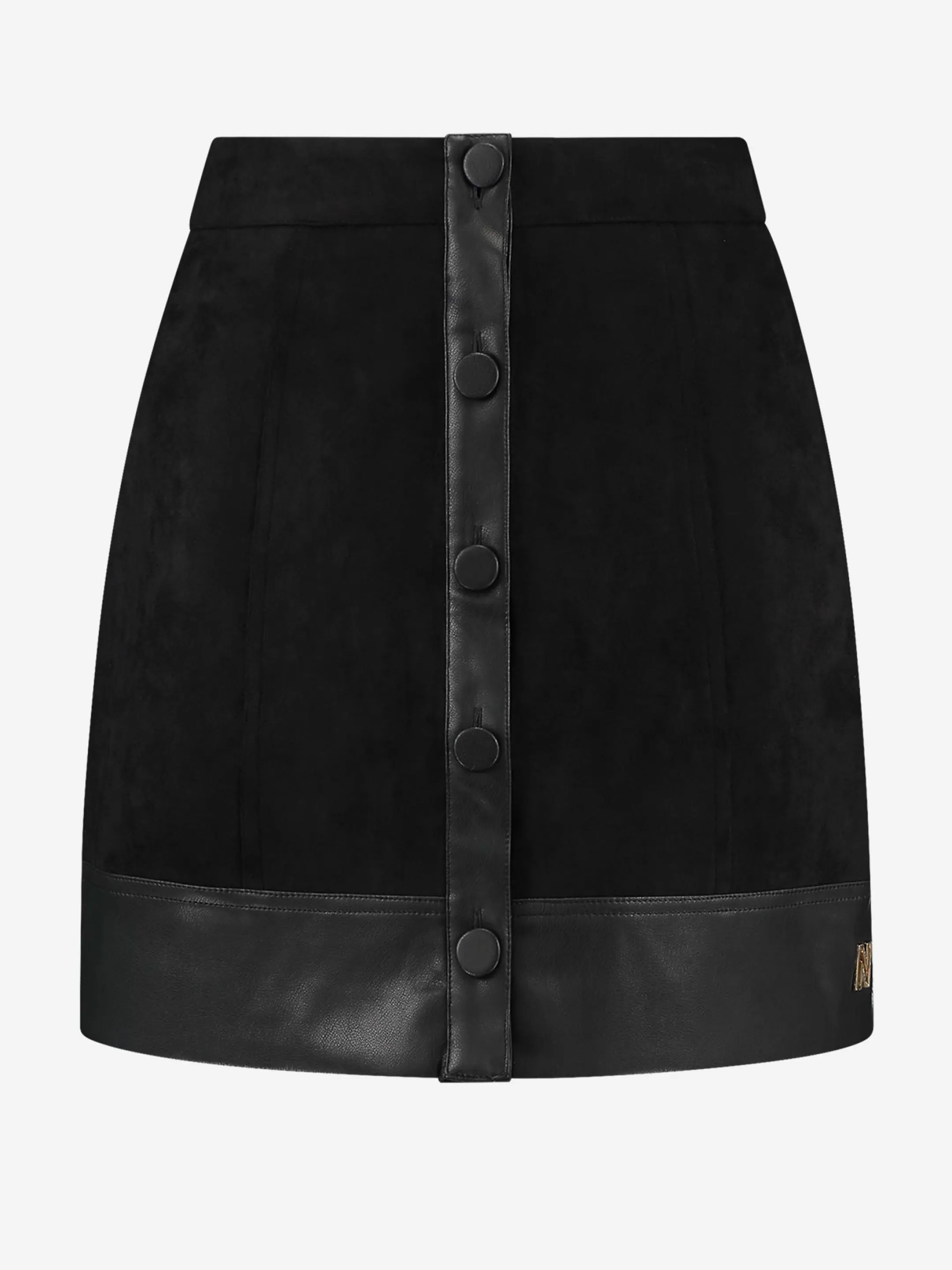 New NIKKIE Suede look skirt with high rise Black