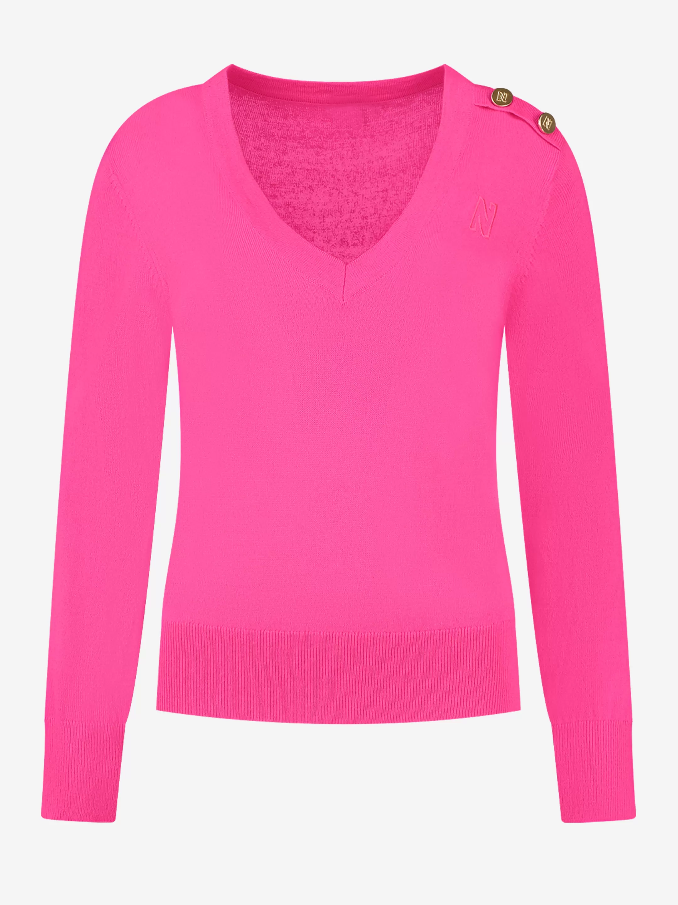 Cheap NIKKIE Sweater with button detail Fluo Pink