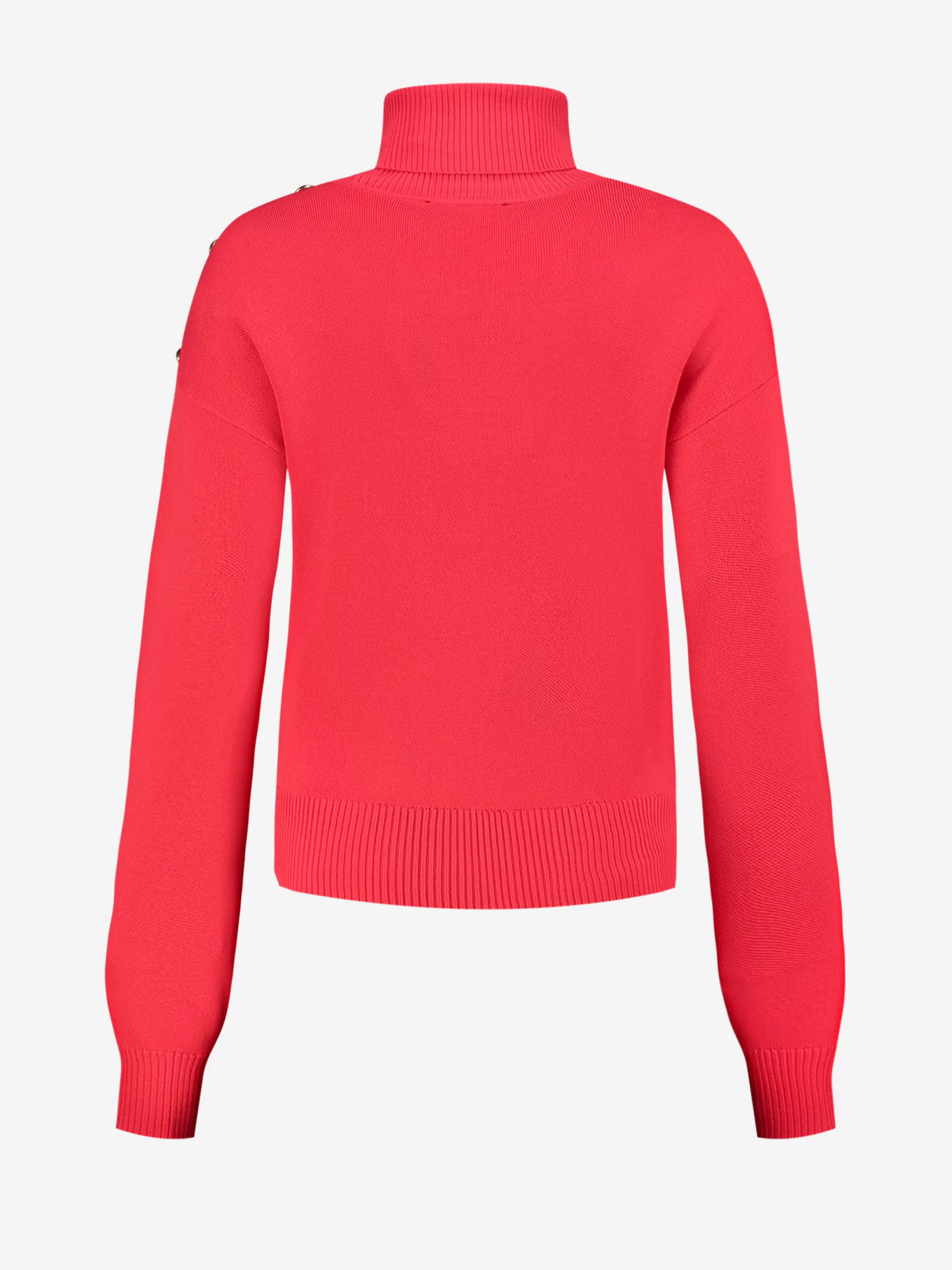 Discount NIKKIE Sweater with button detail on shoulder Electric