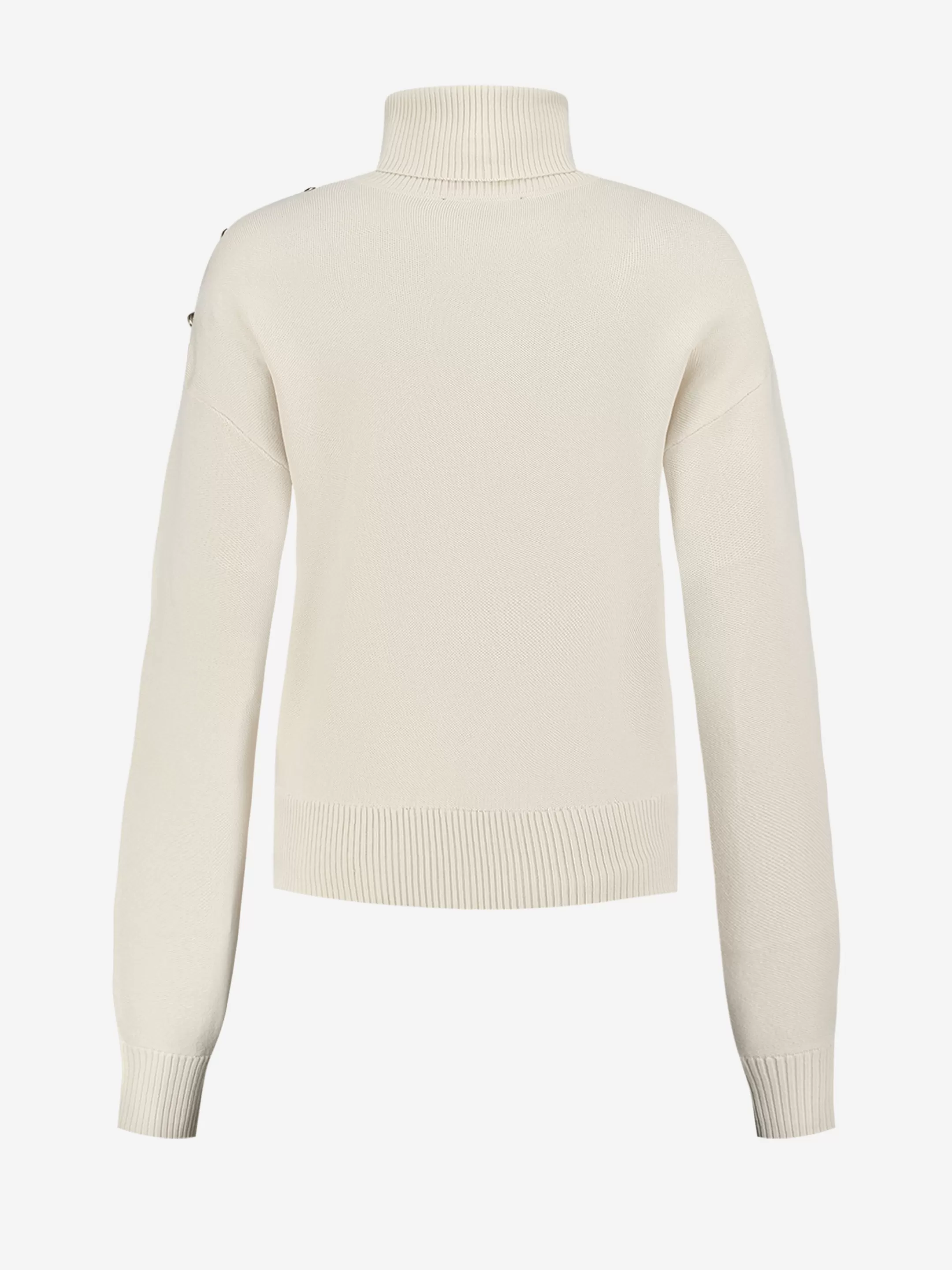 Flash Sale NIKKIE Sweater with button detail on shoulder Pearl