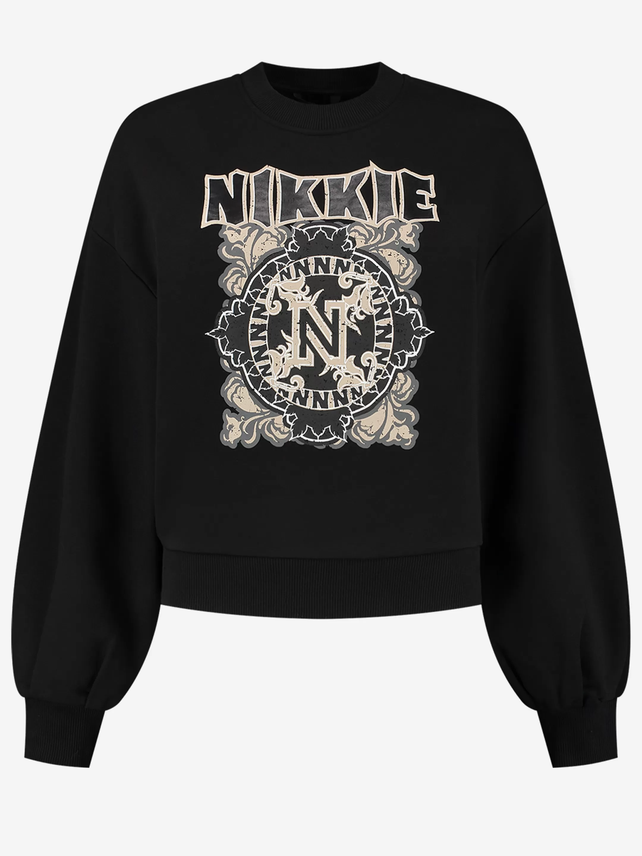 Outlet NIKKIE Sweater with large sleeves Black