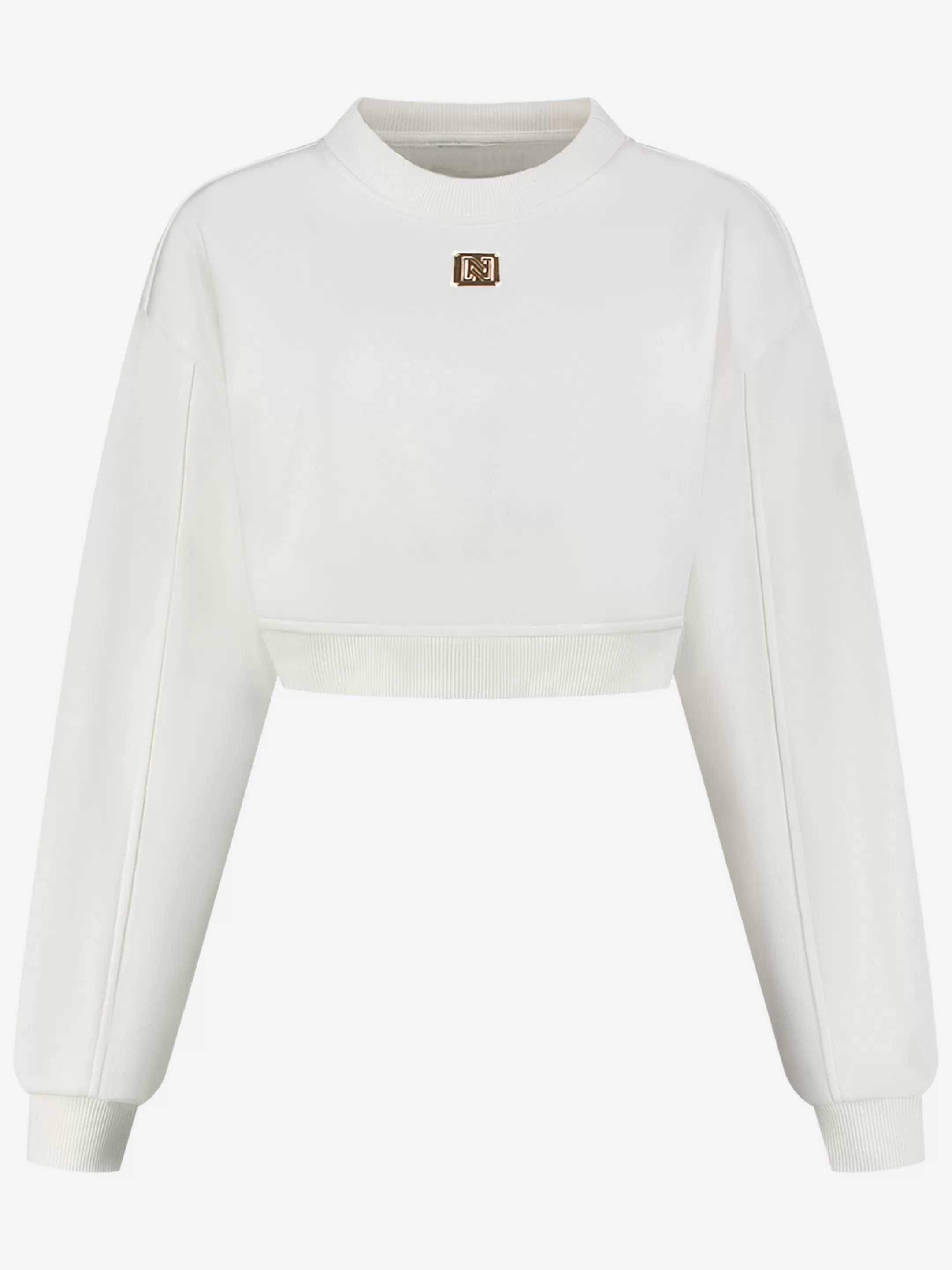 Online NIKKIE Sweater with metal logo Star White