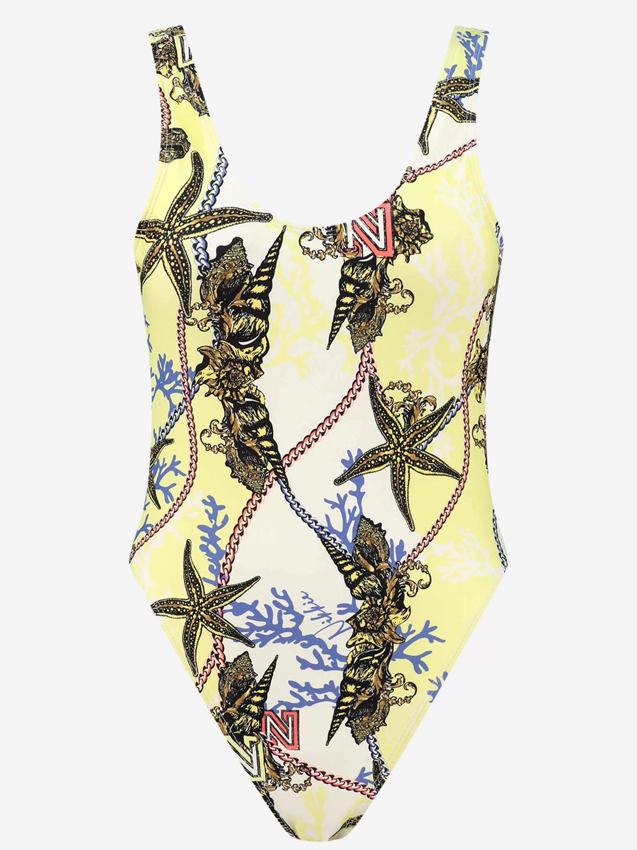 Outlet NIKKIE Swimsuit with print Lime Yellow/Coral