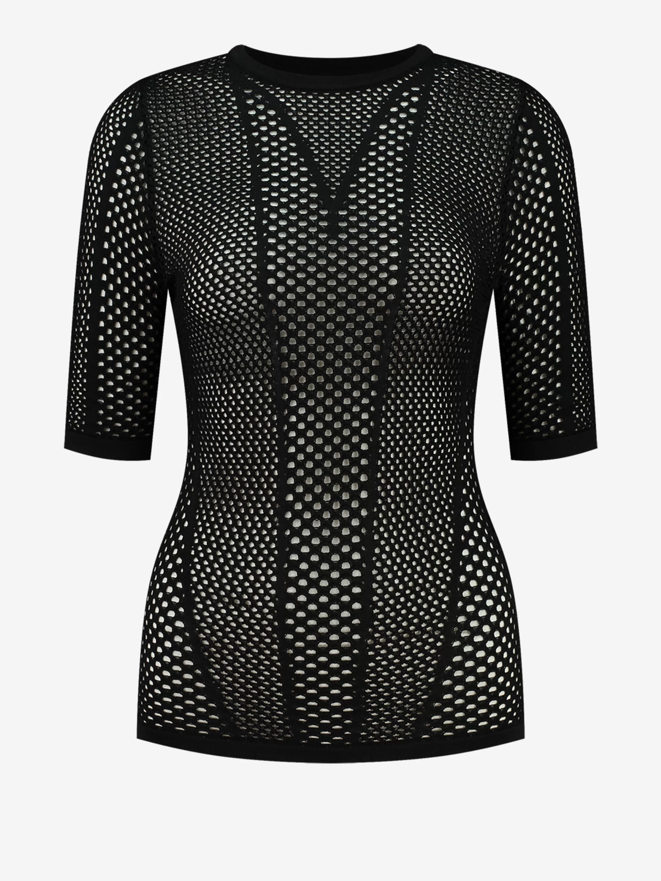 Outlet NIKKIE Top with mesh Black