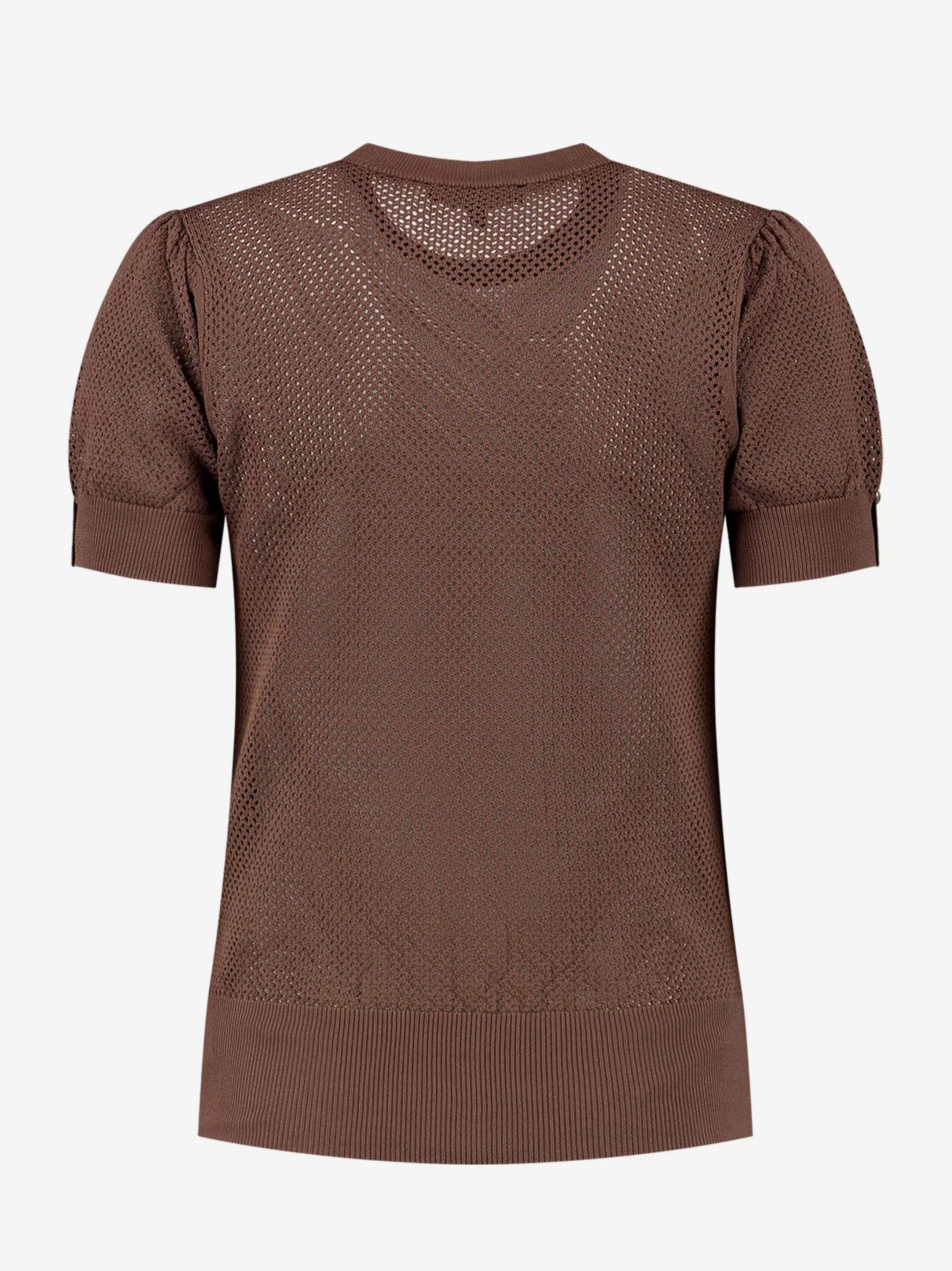 Store NIKKIE T-shirt with chest pocket Cinnamon