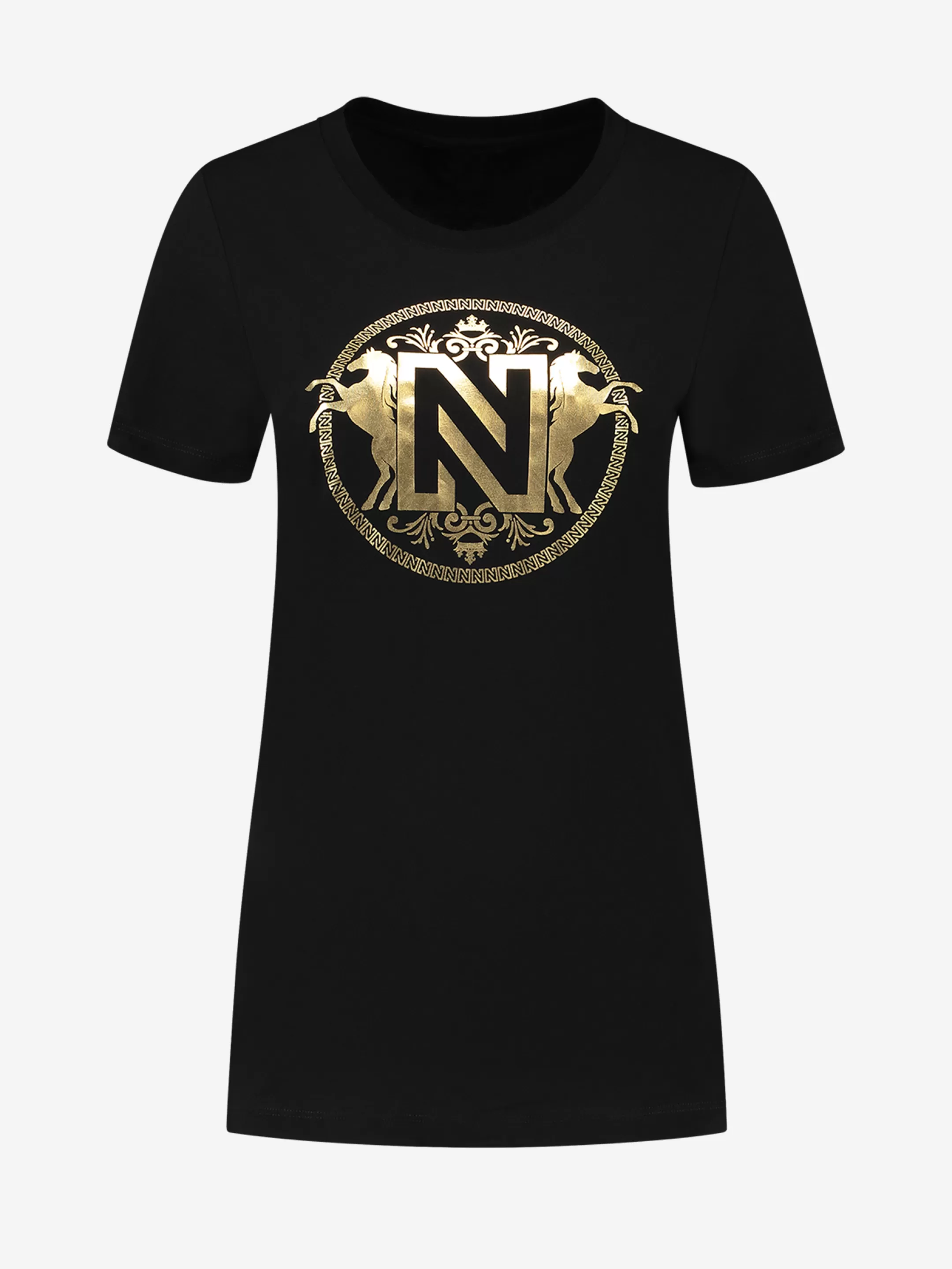 New NIKKIE T-shirt with foil artwork Black