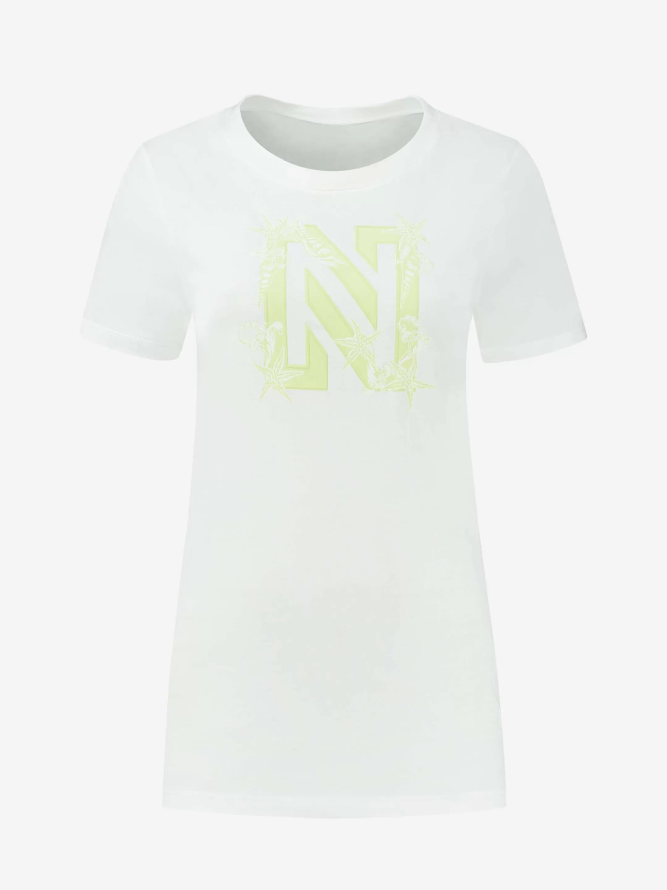 New NIKKIE T-shirt with logo Lime Yellow