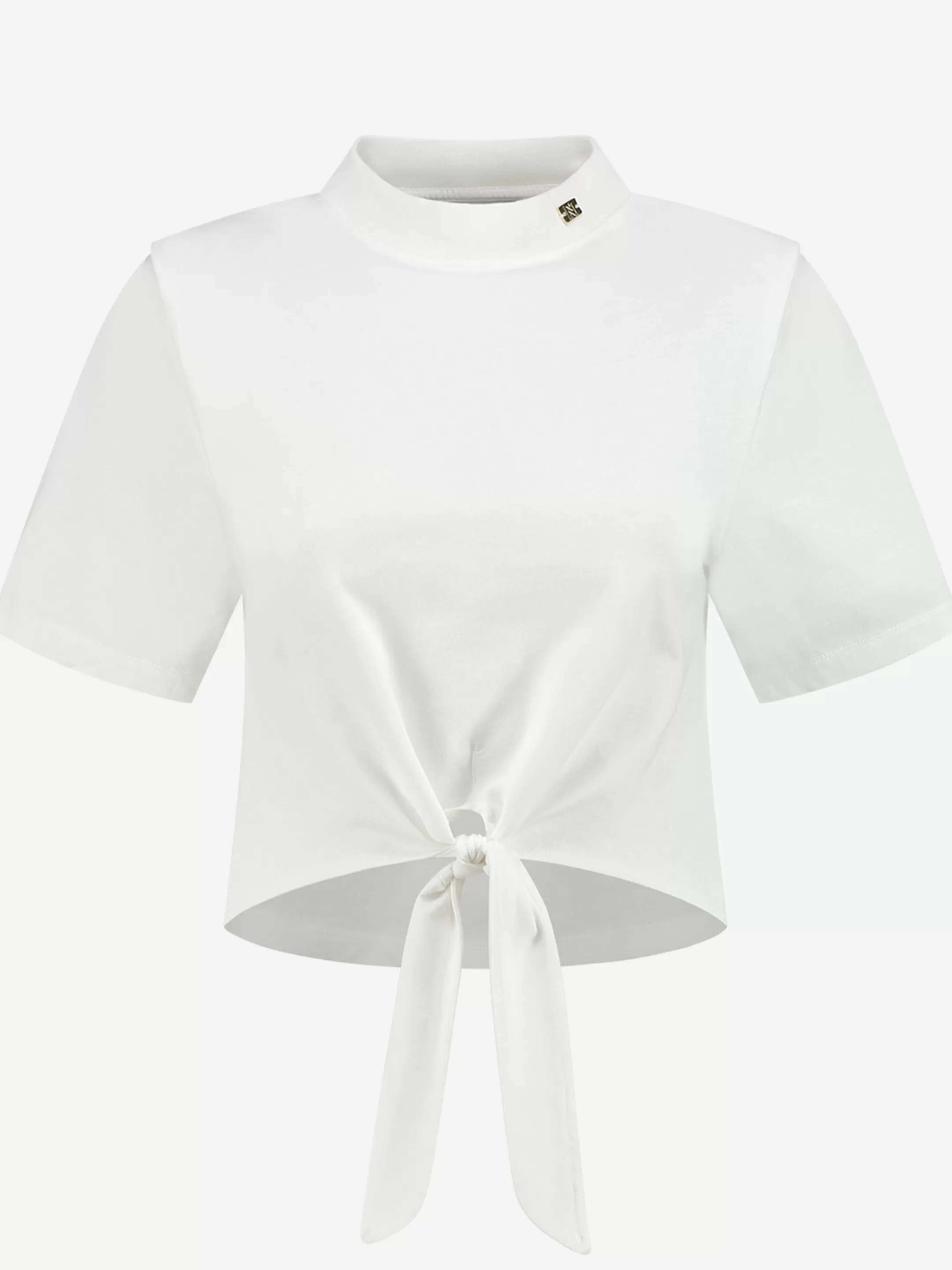 Flash Sale NIKKIE T-shirt with tie knot Star White