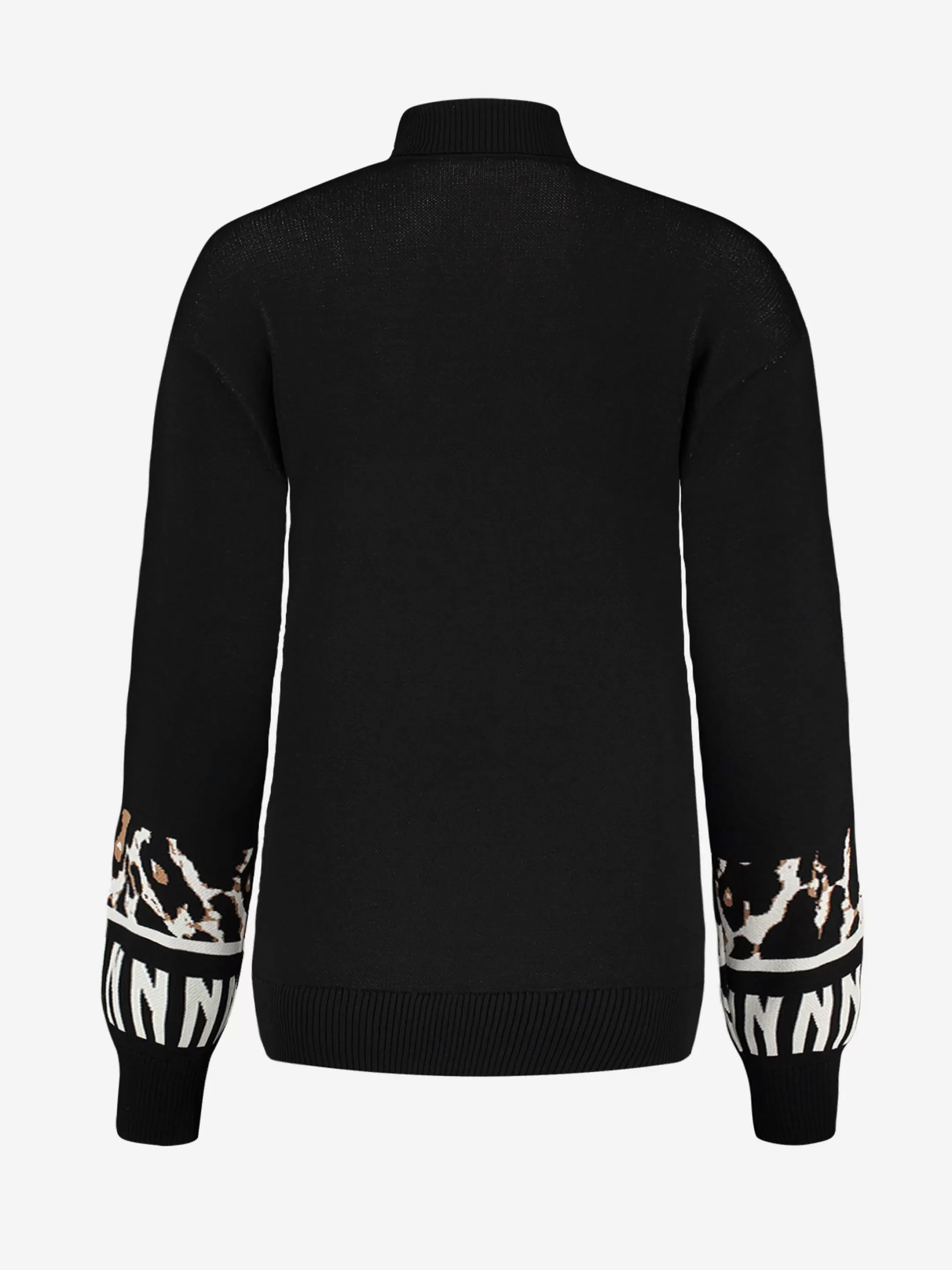 Discount NIKKIE Turtleneck Pullover with artwork Black