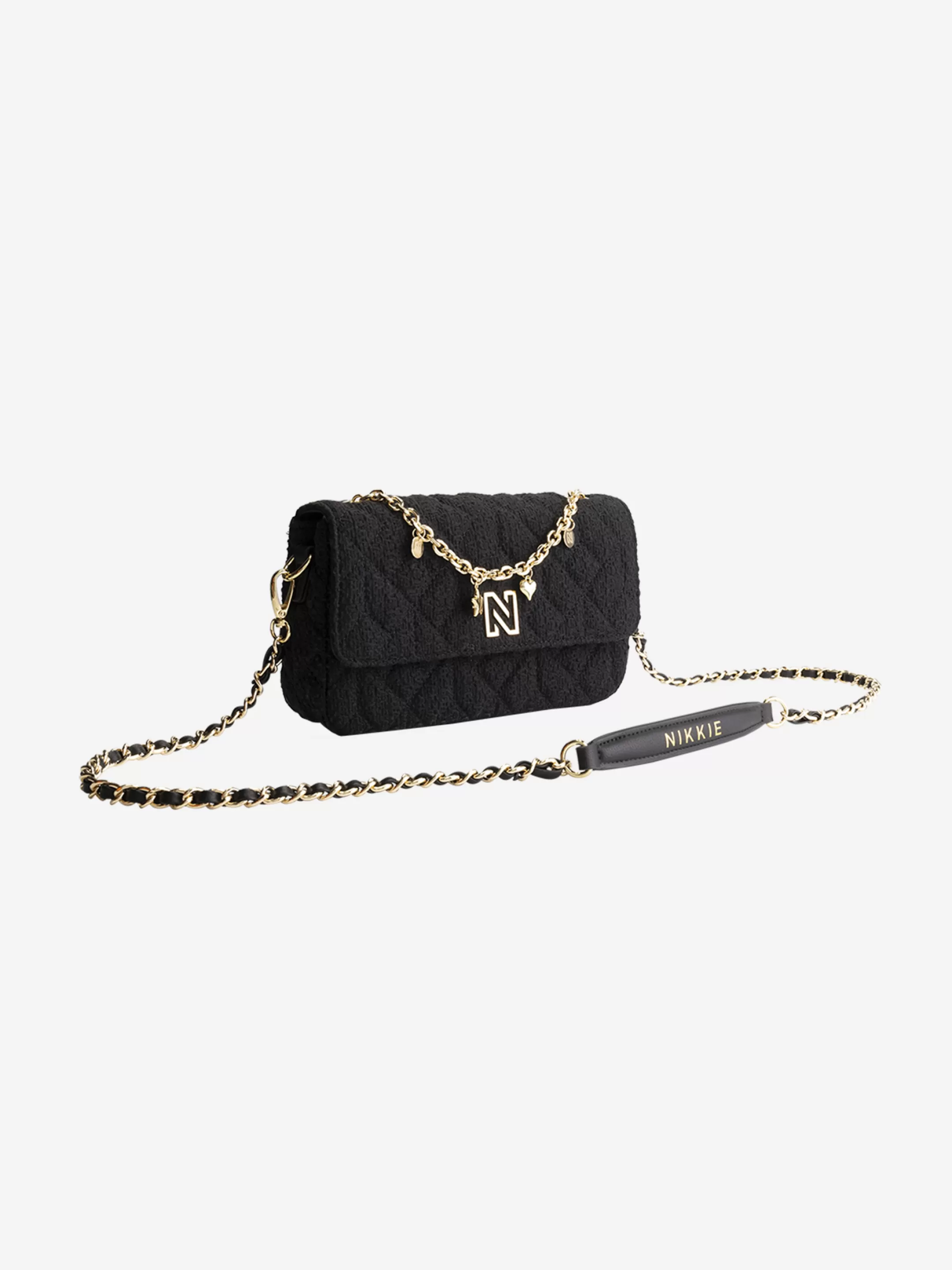 Cheap NIKKIE Tweed bag Black