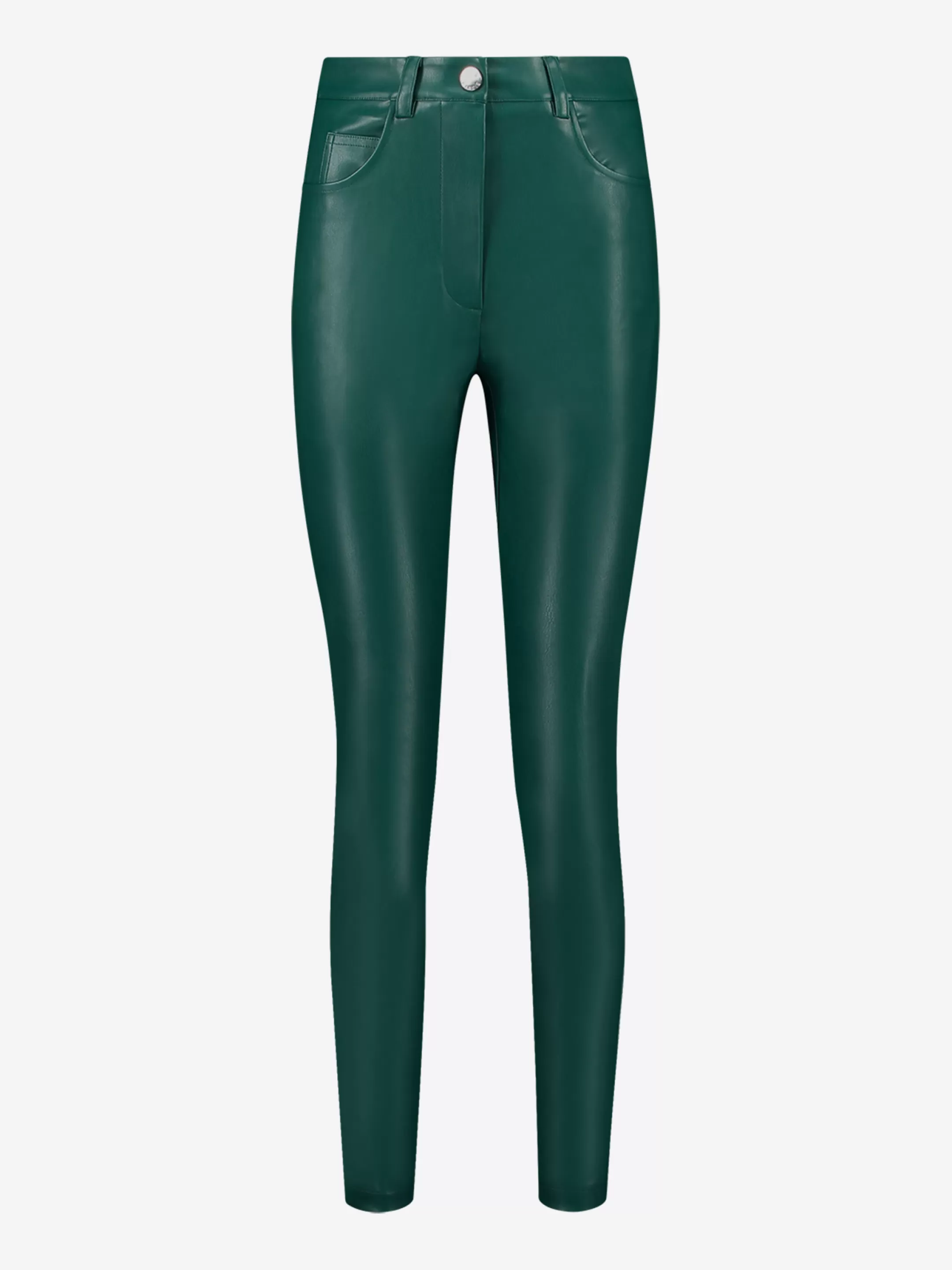 Best NIKKIE Vegan Leather Pants Petrol Blue