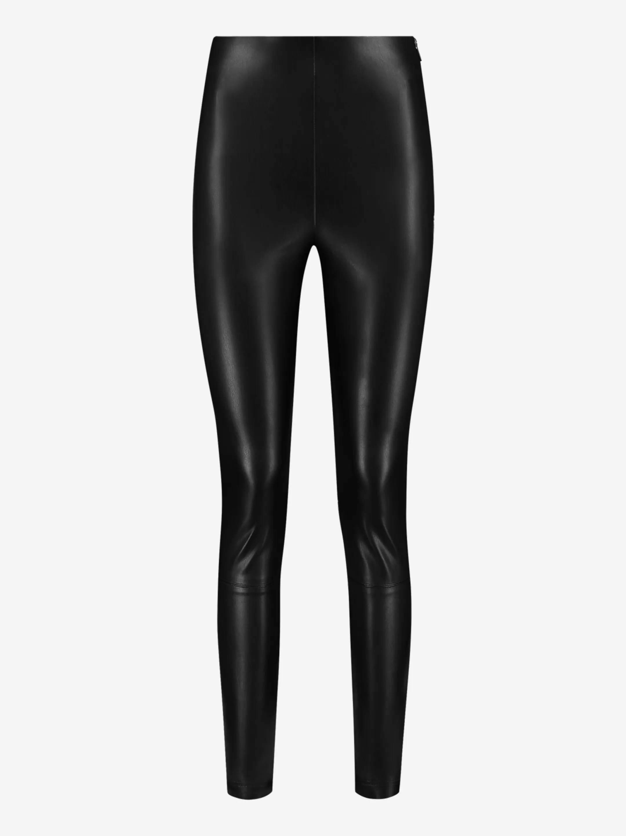 Best Sale NIKKIE Vegan leather pants with high rise Black