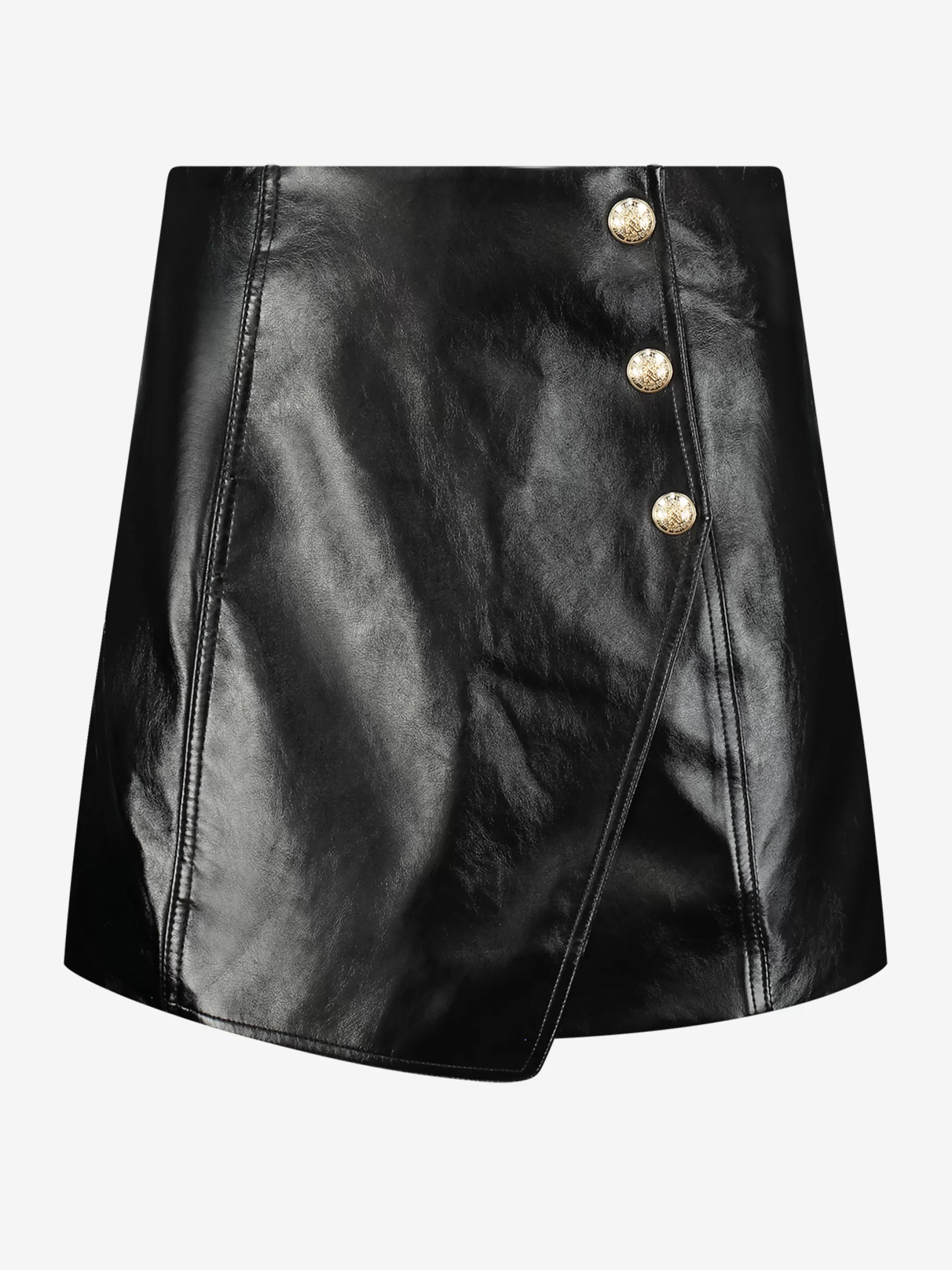 Best NIKKIE Vinyl A-line skirt Black