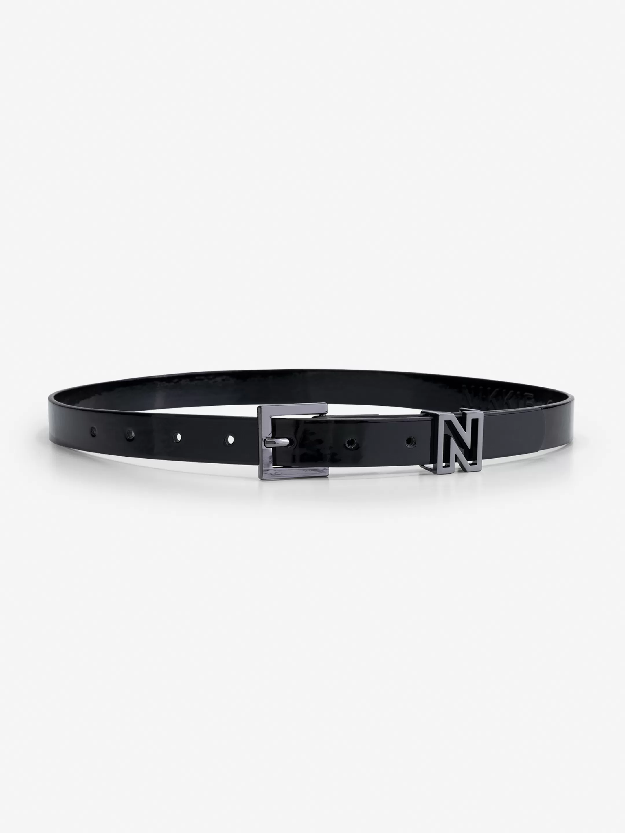 Online NIKKIE Waist belt with N slide Black/Gun Metal